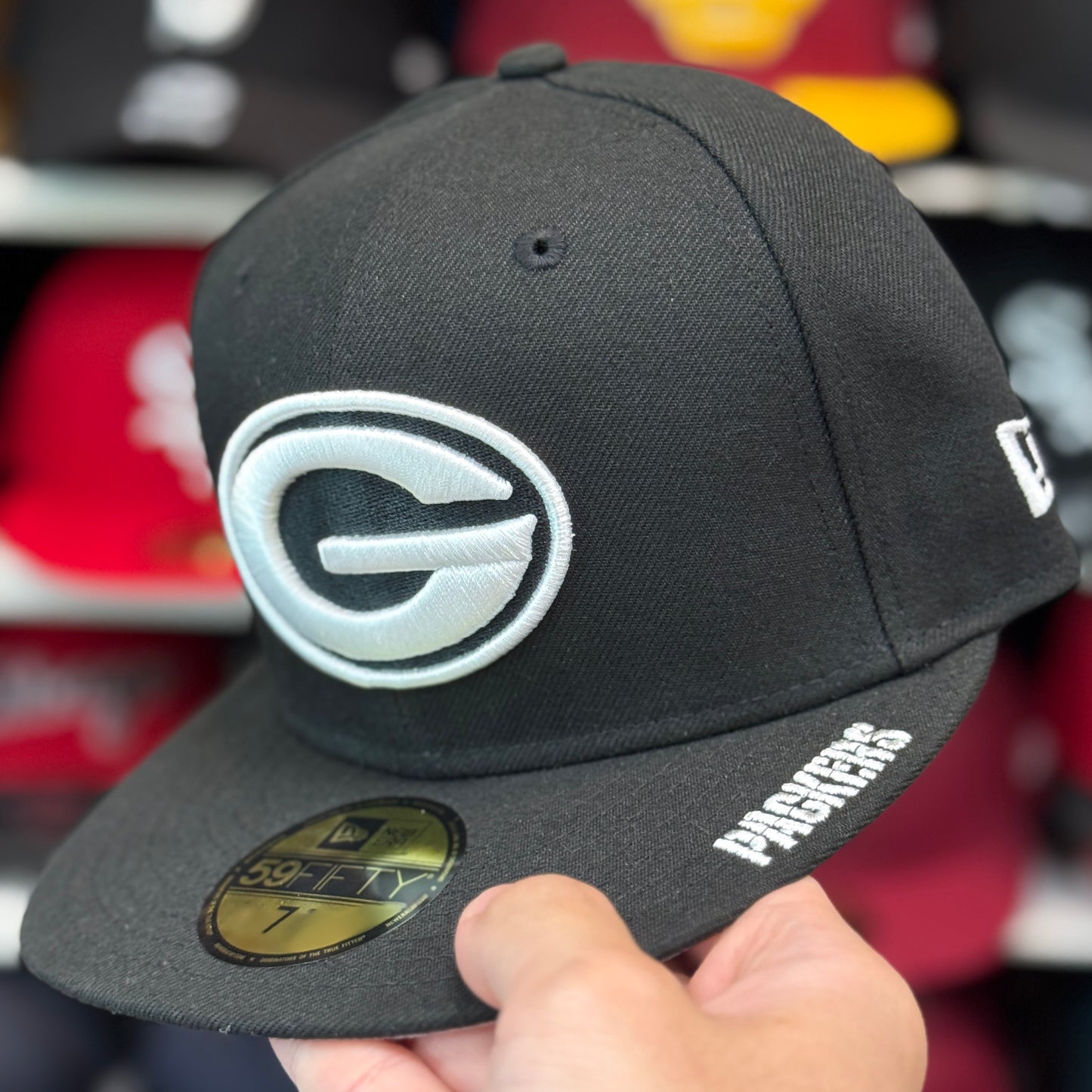 New Era Green Bay Packers 'Super Bowl XXXl" 59FIFTY Fitted Hat | Black
