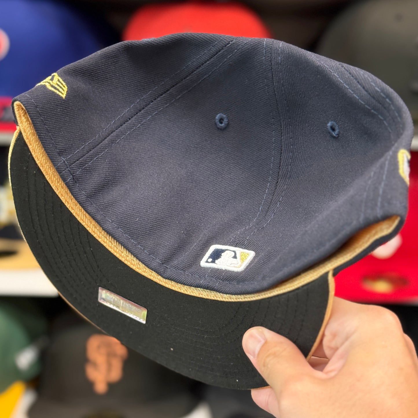 New Era Houston Astros '2022 World Series Champions' 59FIFTY Fitted Hat Navy/Gold