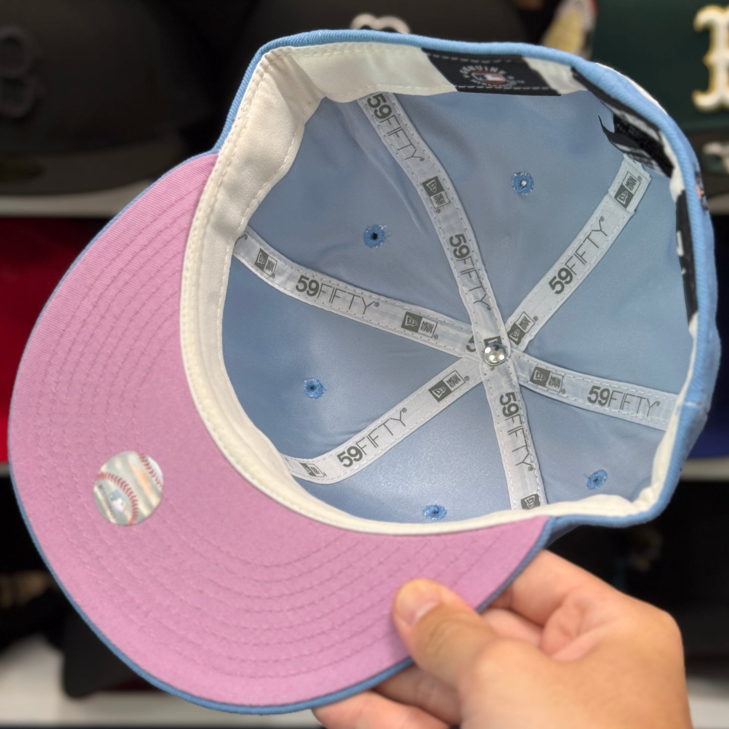New Era Atlanta Braves 'Floral - Blue Silk' 59FIFTY Fitted Hat | Light Blue