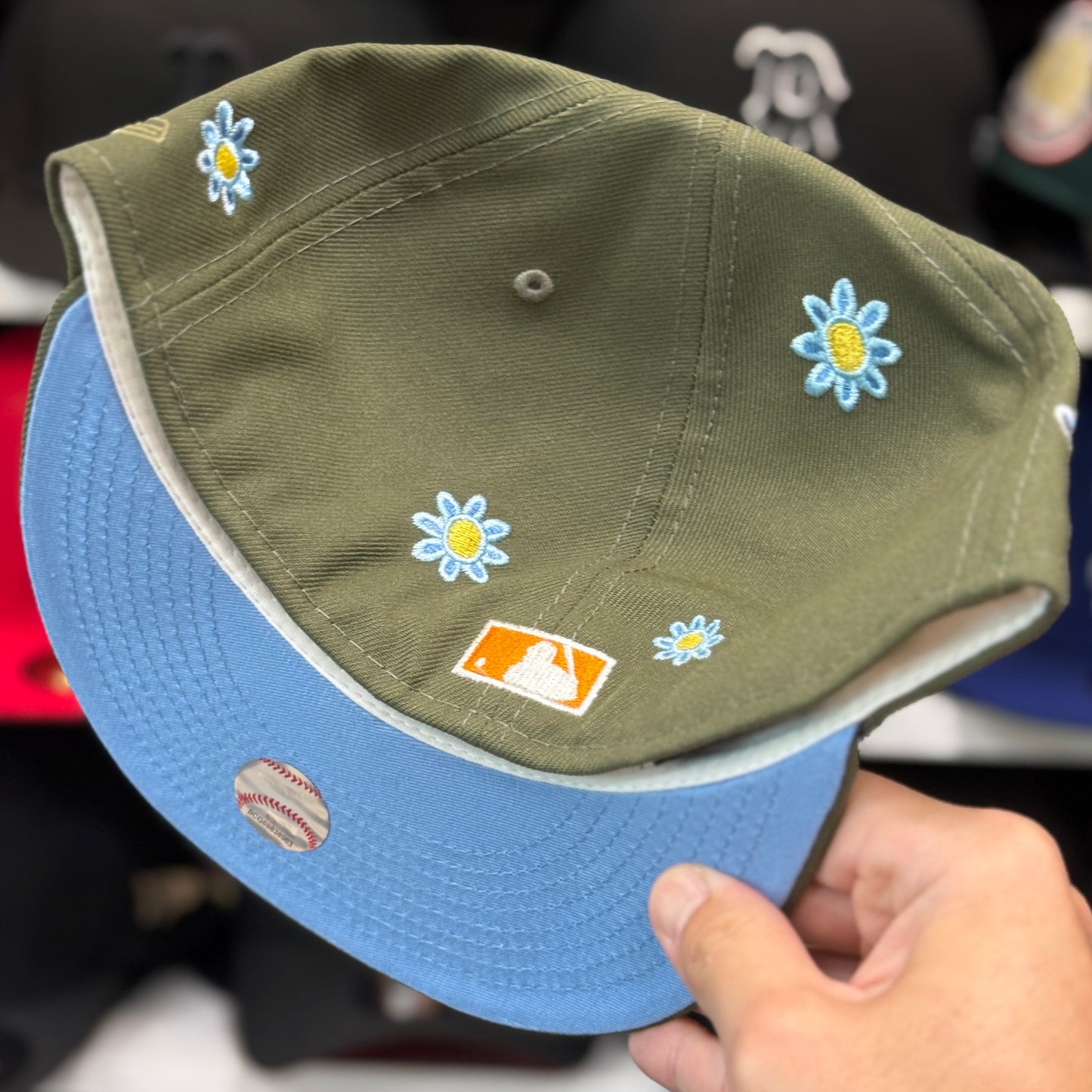 New Era Atlanta Braves 'Floral 30th Anniversary' 59FIFTY Fitted Hat | Olive