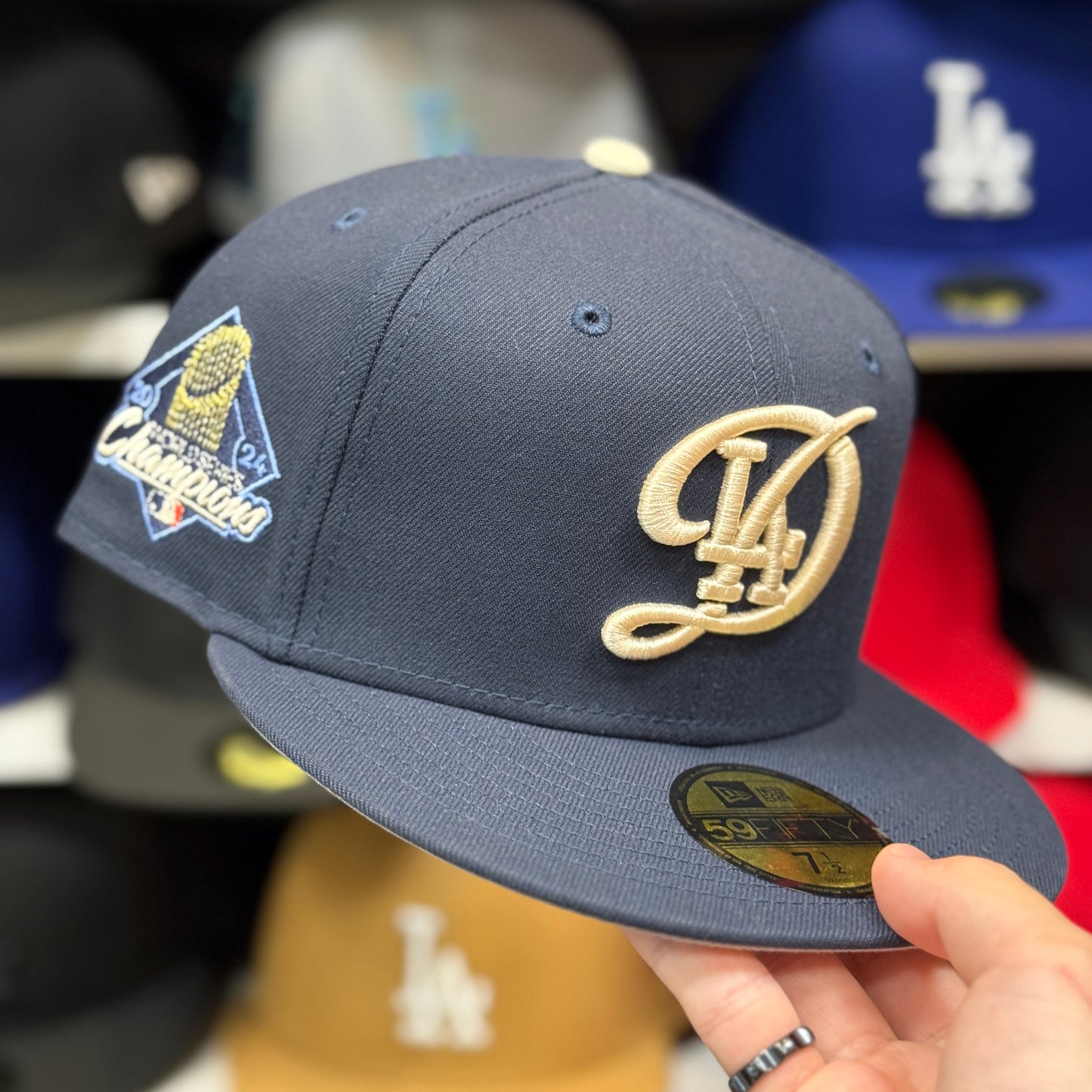 New Era Los Angeles Dodgers '2024 World Series Champions' 59FIFTY Fitted Hat | Navy