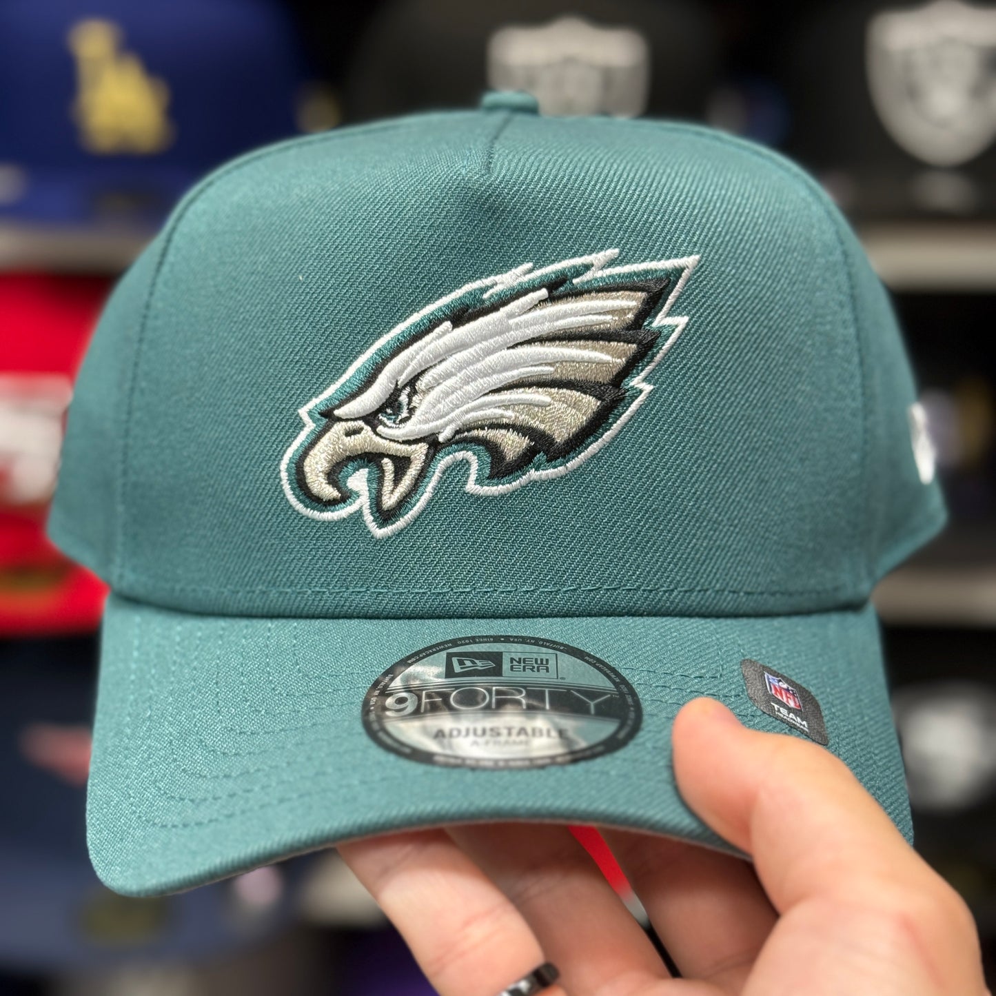 New Era Philadelphia Eagles A-Frame Green/White 9FORTY Snapback