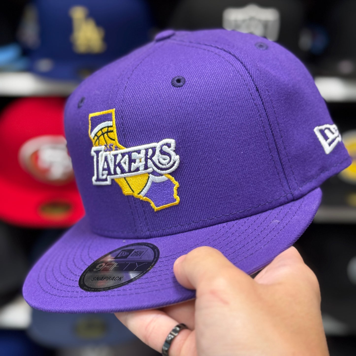New Era Los Angeles Lakers 'State Identity' 9FIFTY Snapback | Purple