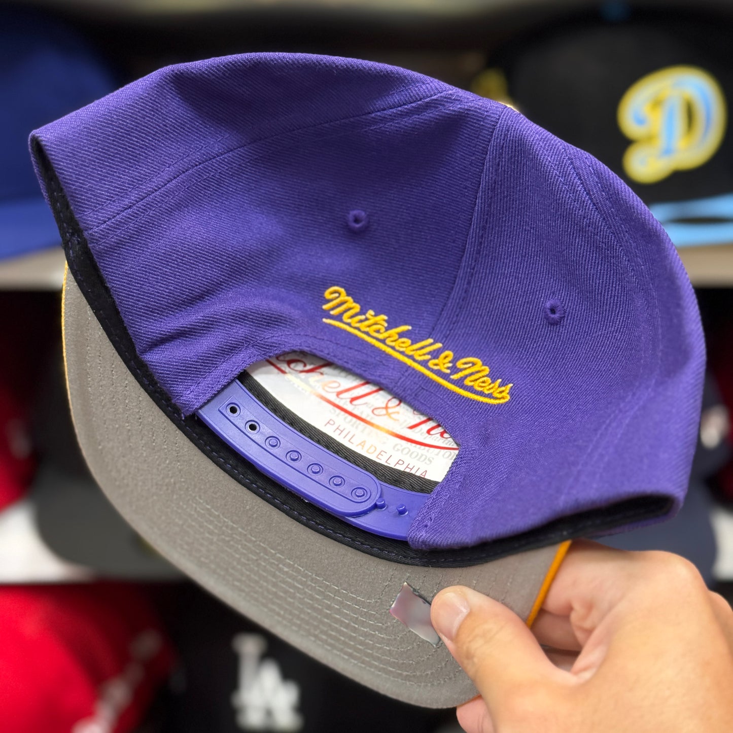 Los Angeles Lakers Mitchell & Ness Snapback | Purple/Yellow