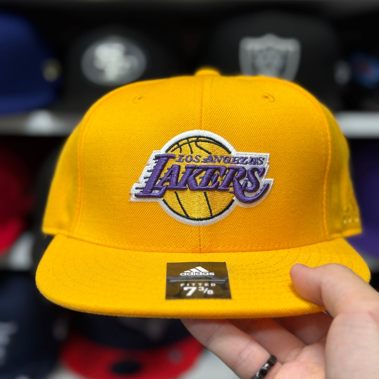 Los Angeles Lakers Adidas Fitted Hat | Yellow