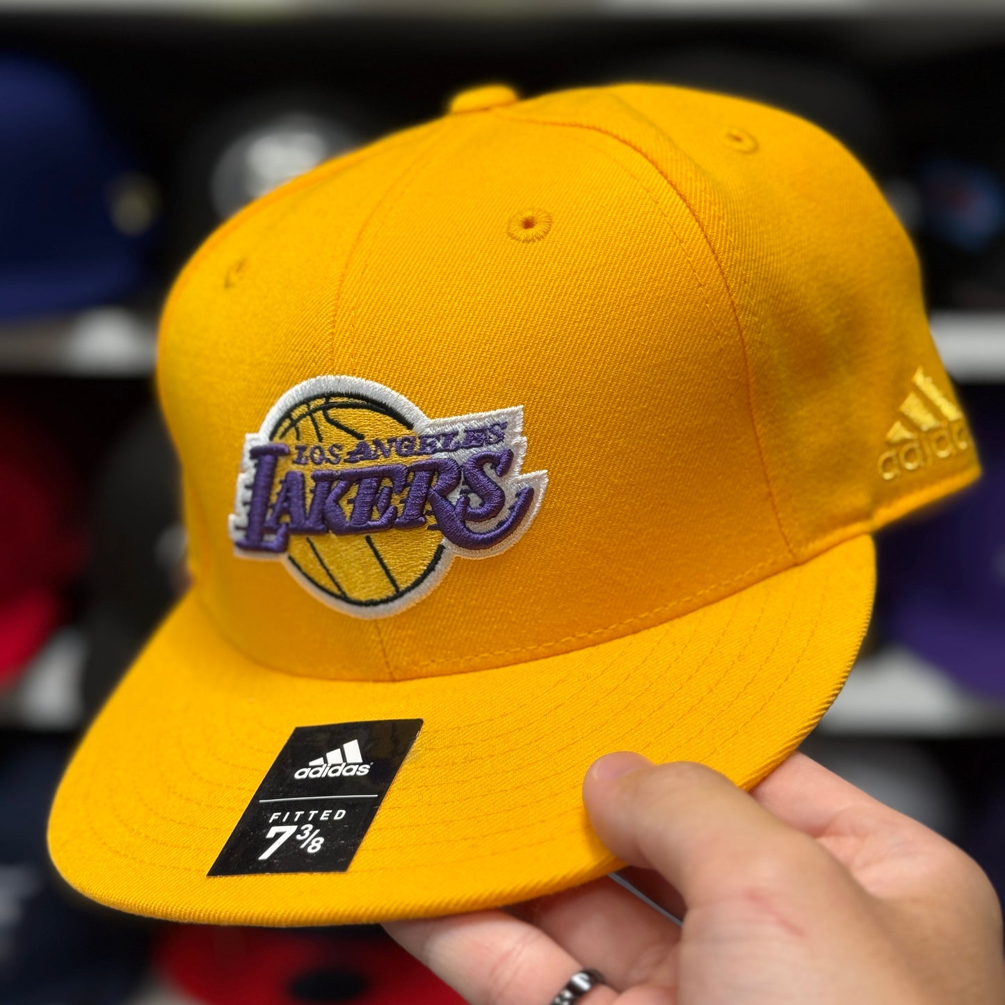 Los Angeles Lakers Adidas Fitted Hat | Yellow