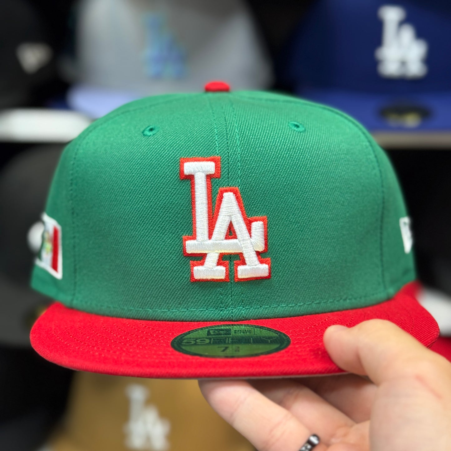 New Era Los Angeles Dodgers 'Mexico Flag' 59FIFTY Fitted Hat | Green/Red