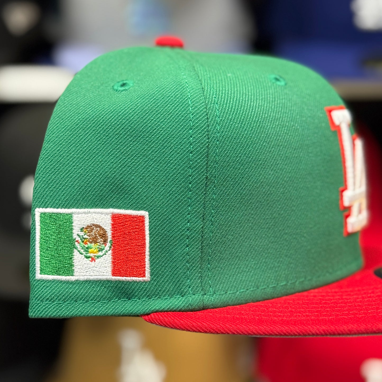 New Era Los Angeles Dodgers 'Mexico Flag' 59FIFTY Fitted Hat | Green/Red