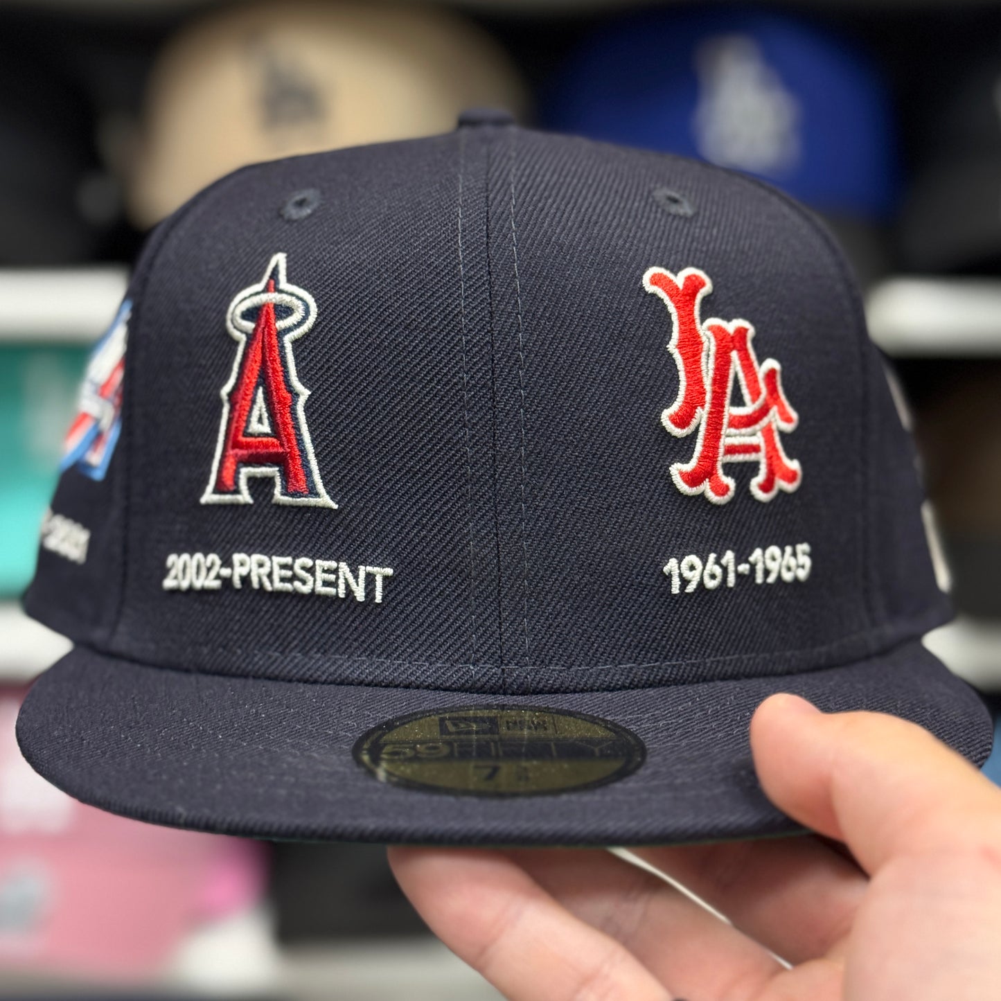 New Era Los Angeles Angels 'Historical Logo' 59FIFTY Fitted Hat | Navy