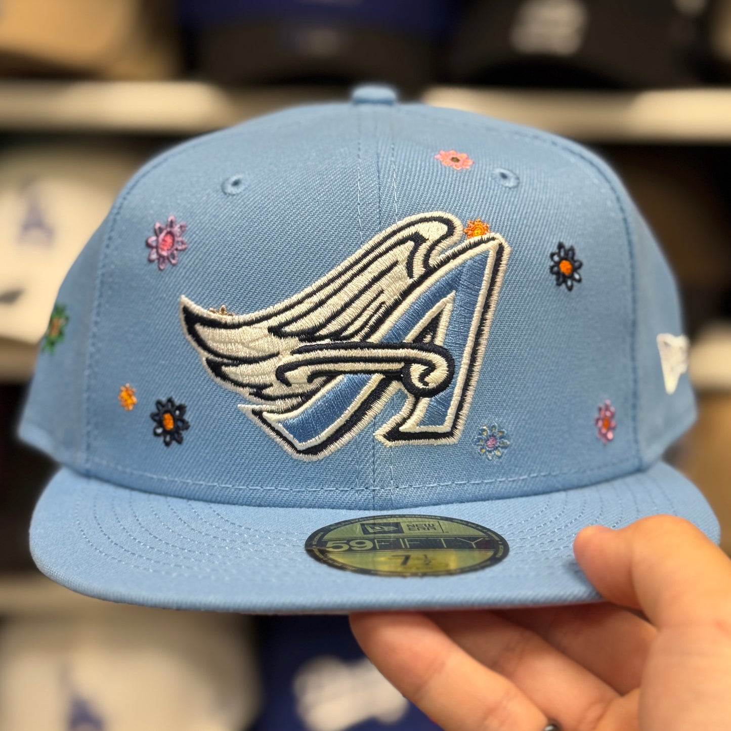 New Era Los Angeles Angels 'Floral Patches' 59FIFTY Fitted | Light Blue