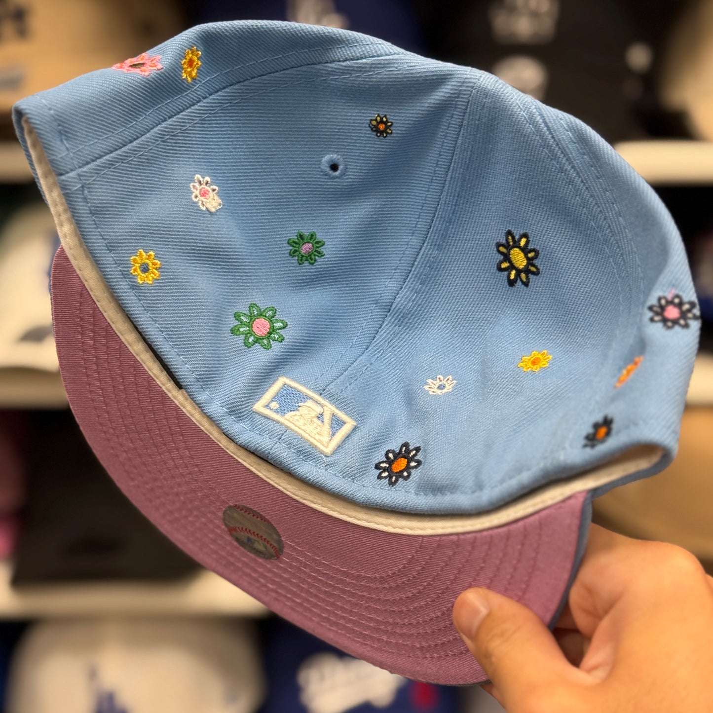 New Era Los Angeles Angels 'Floral Patches' 59FIFTY Fitted | Light Blue