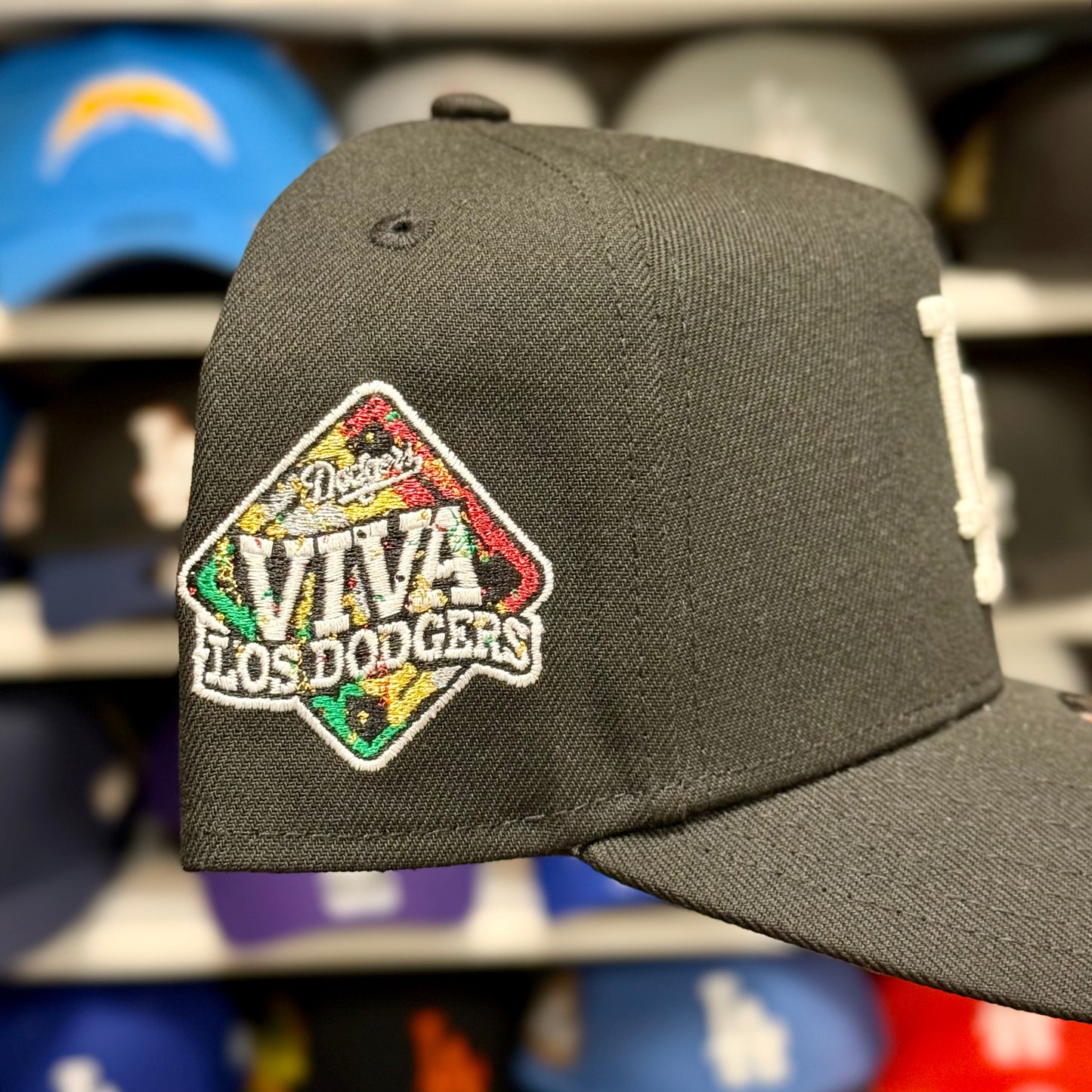 New Era LA Dodgers 'Viva Los Dodgers' A-Frame 9FORTY Snapback Black