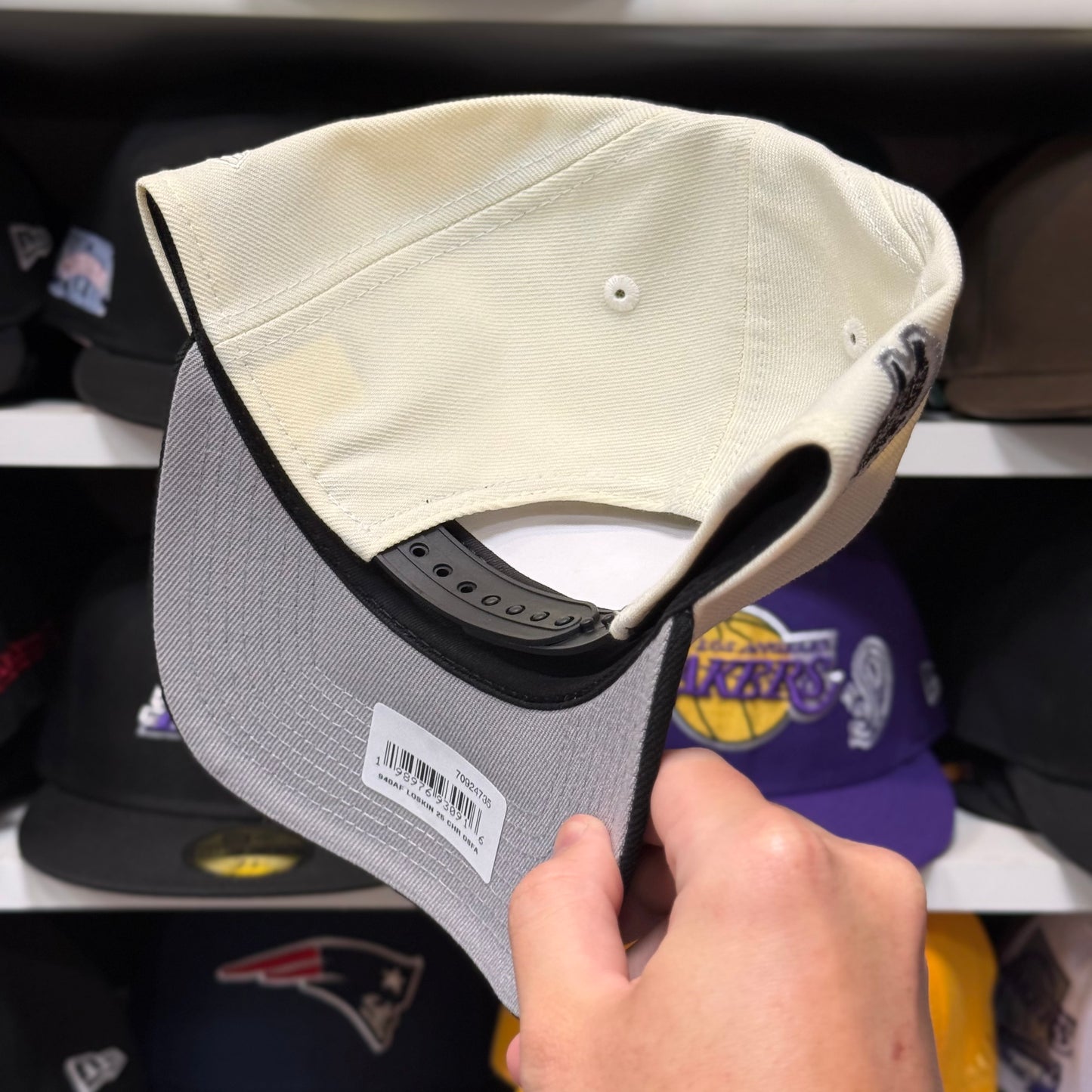New Era LA Kings '25th Anniversary' A-Frame 9FORTY Snapback Ivory/Black
