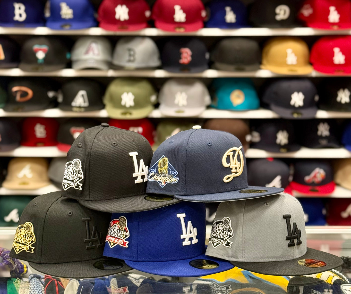 New Era Los Angeles Dodgers 2024 World Series Champions 9FIFTY Snapback Black