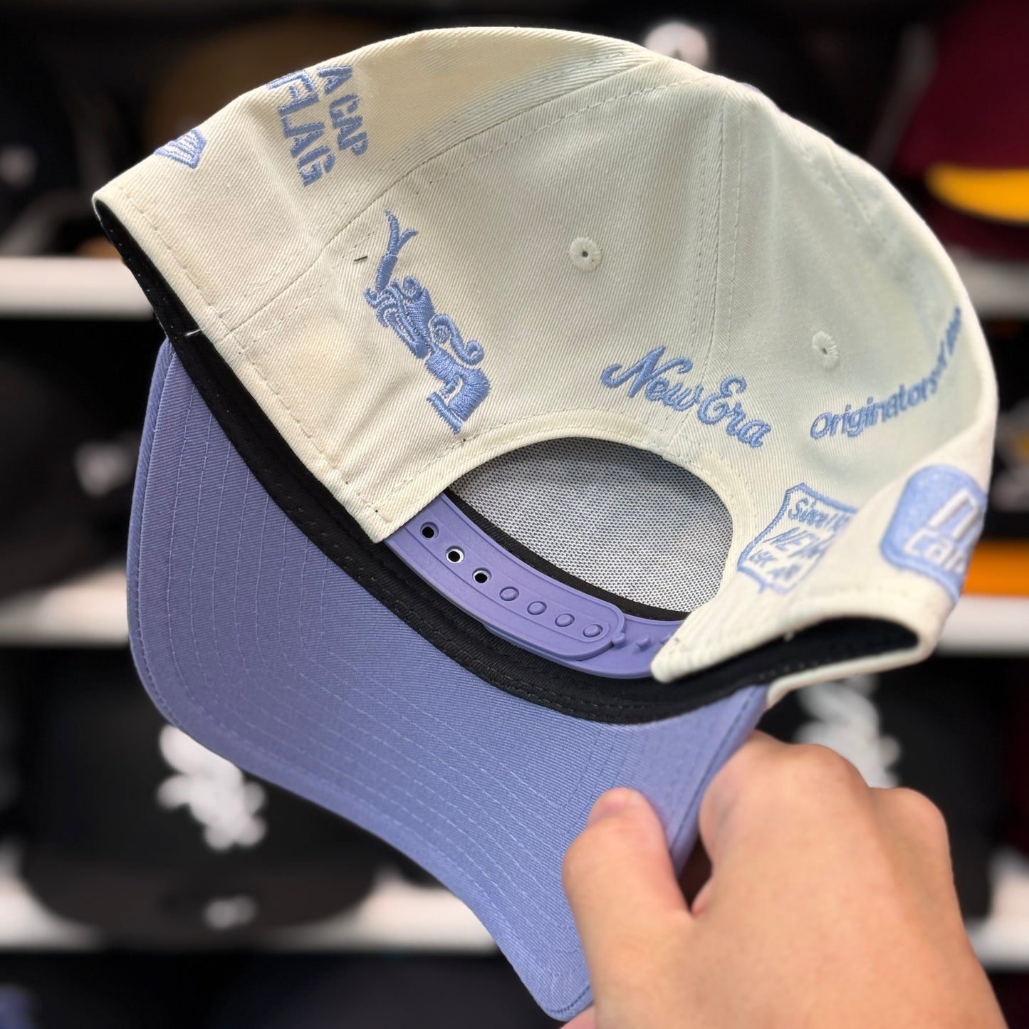 New Era Mexico WBC 'NE Anniversary' A-Frame 9FIFTY Snapback Creme/Lavender