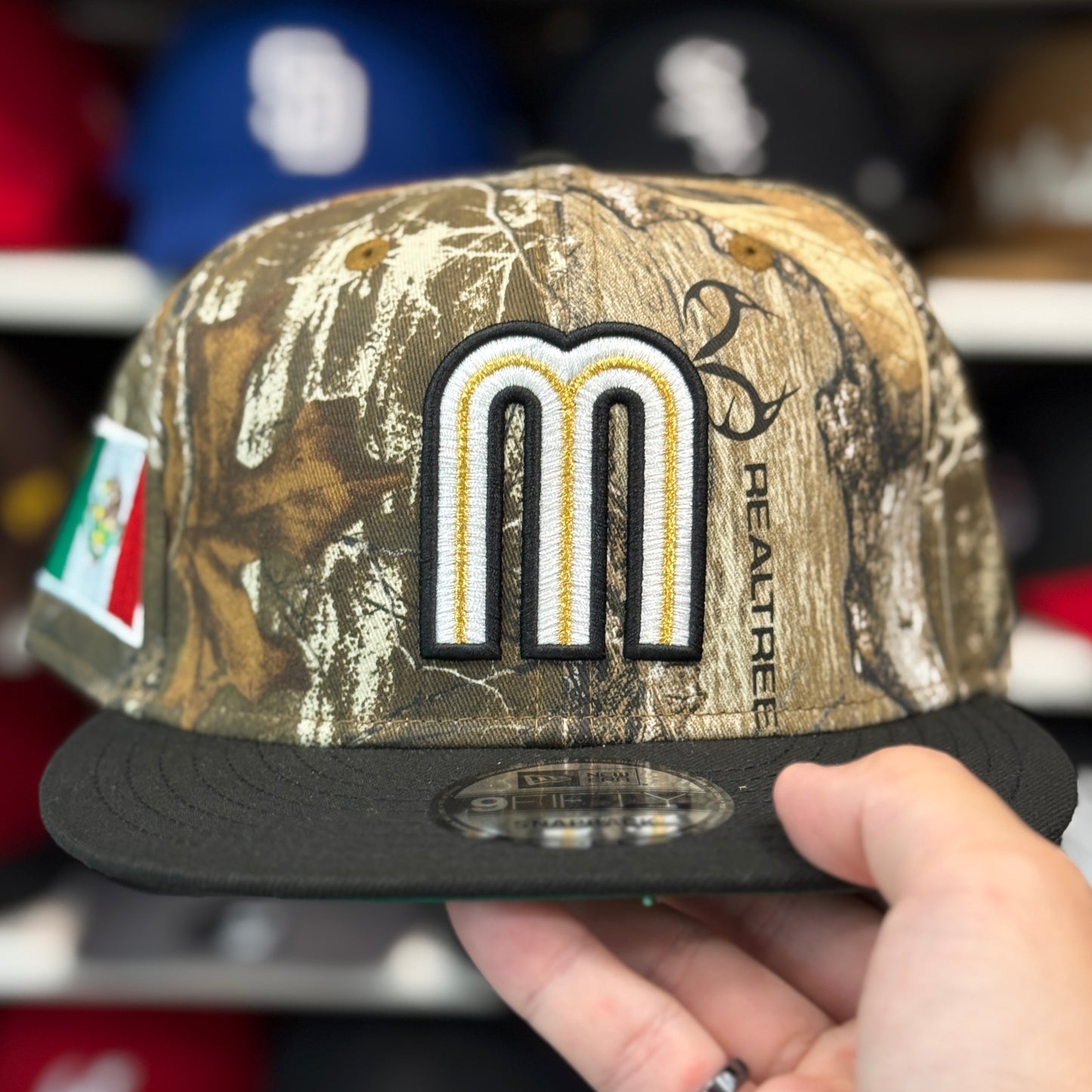 New Era Mexico WBC 'Real Tree Camo' 9FIFTY Snapback Camouflage/Black