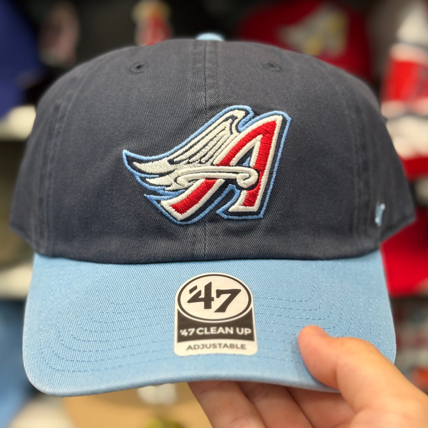 Los Angeles Angels 'Retro Logo' Dad Cap '47 Clean Up Navy/Blue