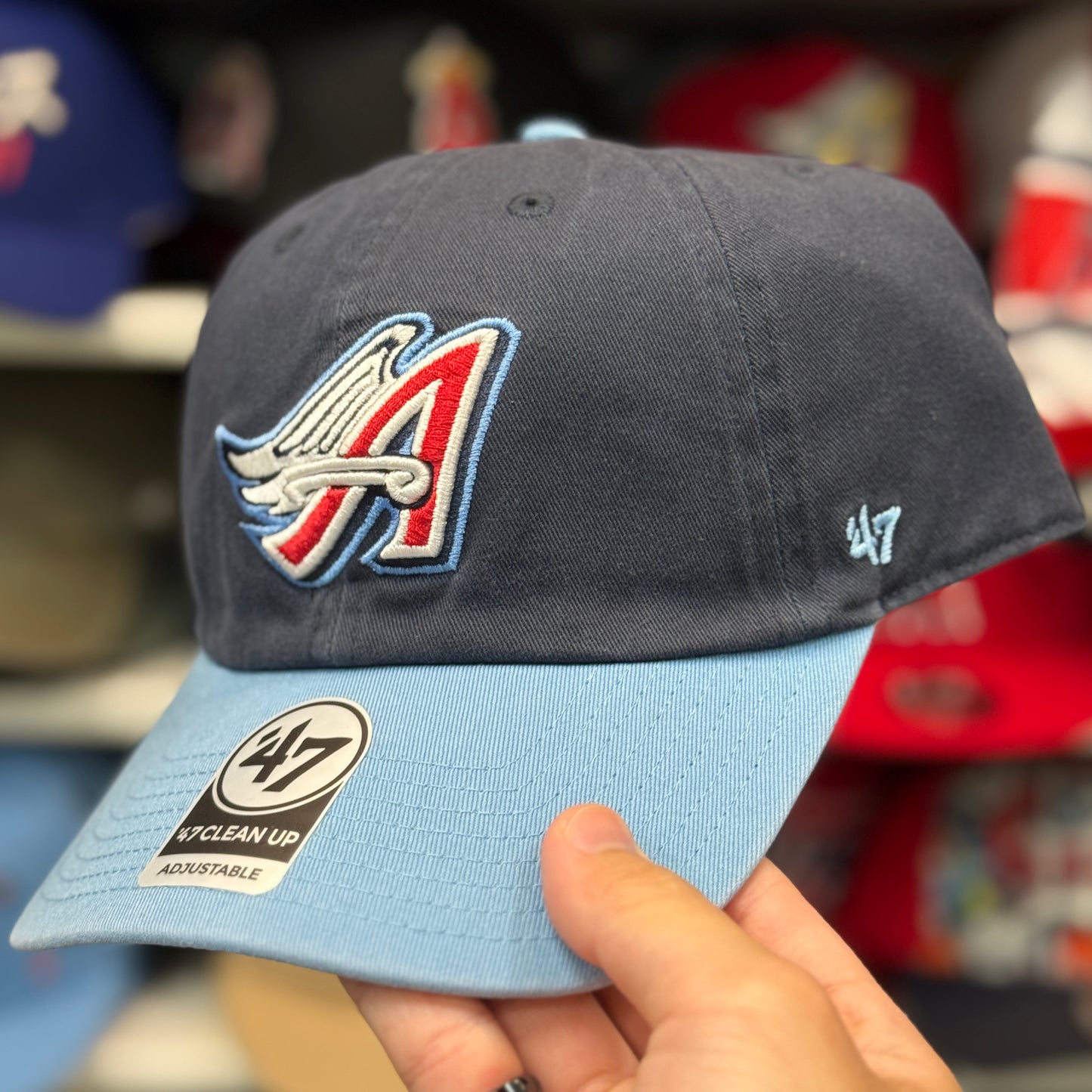 Los Angeles Angels 'Retro Logo' Dad Cap '47 Clean Up Navy/Blue