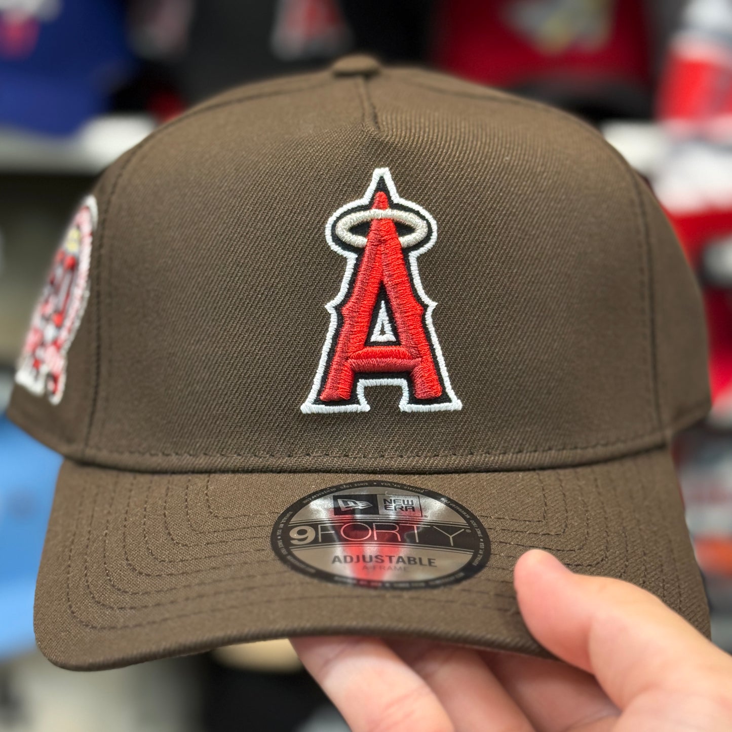 New Era Los Angeles Angels '50th Anniversary' A-Frame 9FORTY Snapback Brown