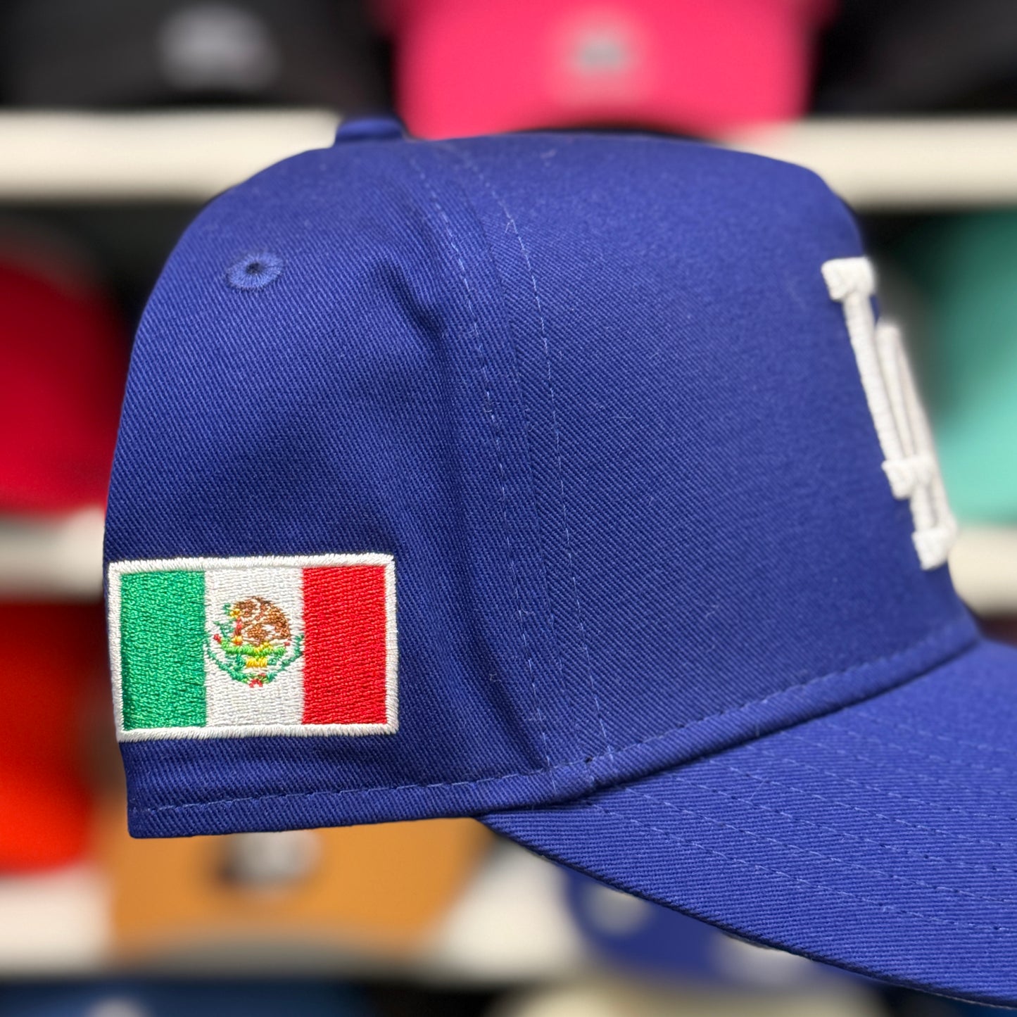 New Era Los Angeles Dodgers 'Mexico Pride' A-Frame Blue 9FORTY Snapback