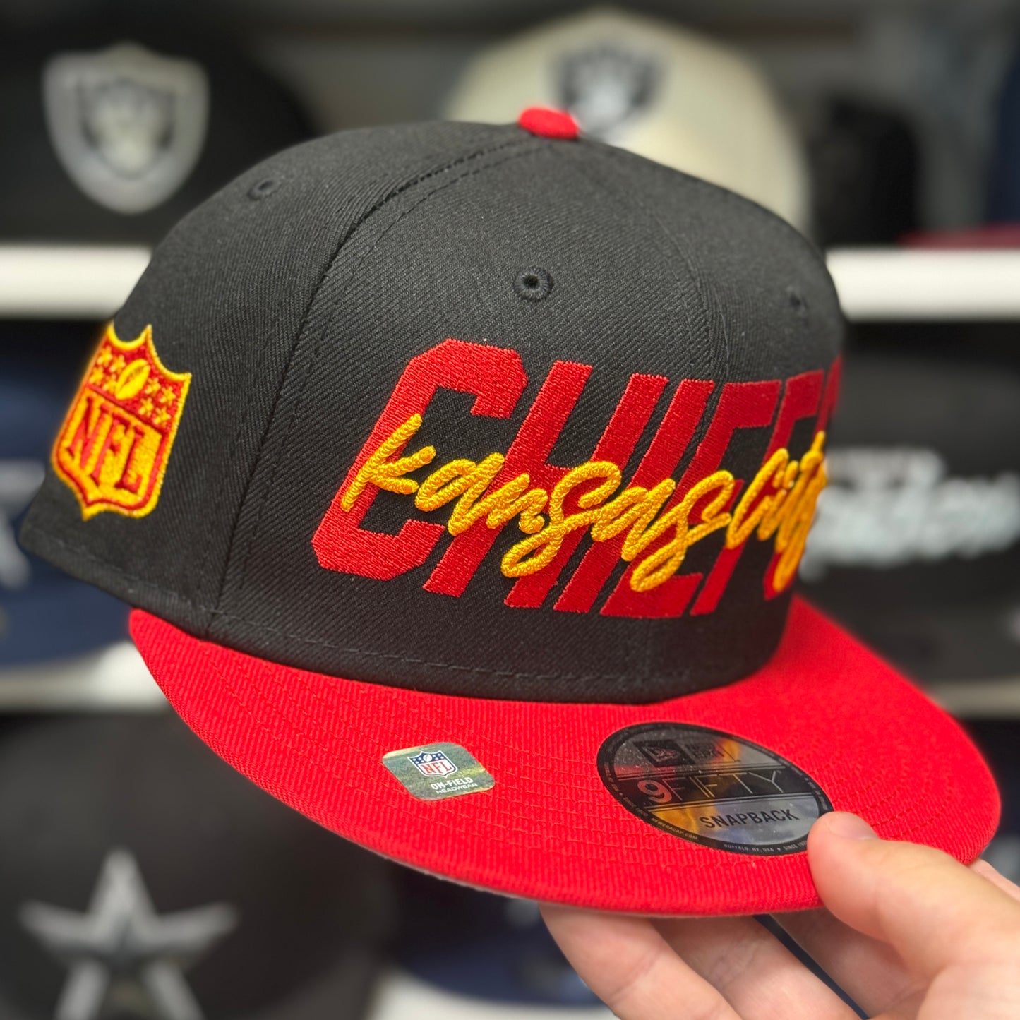 New Era Kansas City Chiefs Black/Red 9FIFTY Snapback