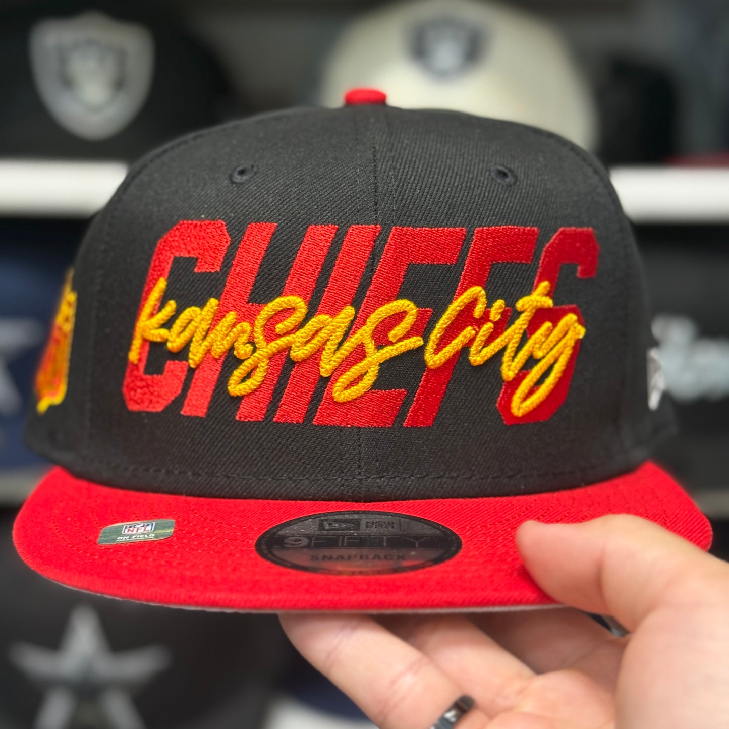 New Era Kansas City Chiefs Black/Red 9FIFTY Snapback