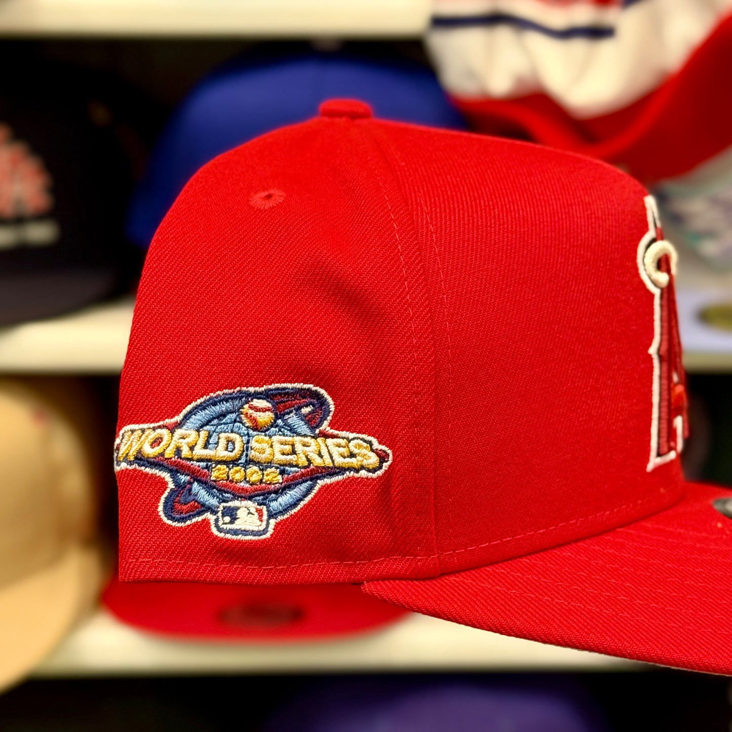 New Era Los Angeles Angels 'World Series Patch' A-Frame Red 9FIFTY Snapback