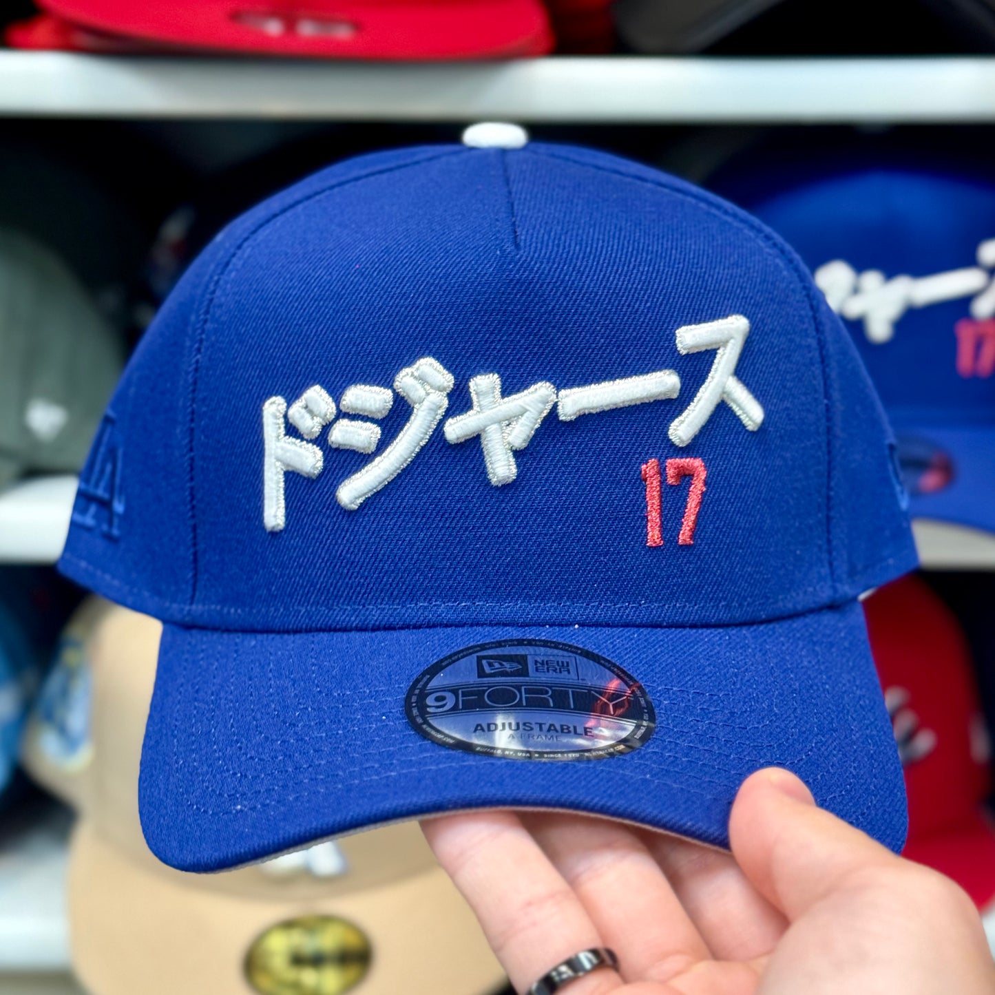 New Era 9FORTY A-Frame LA Japanese Kanji Shohei Ohtani Snapback | Blue