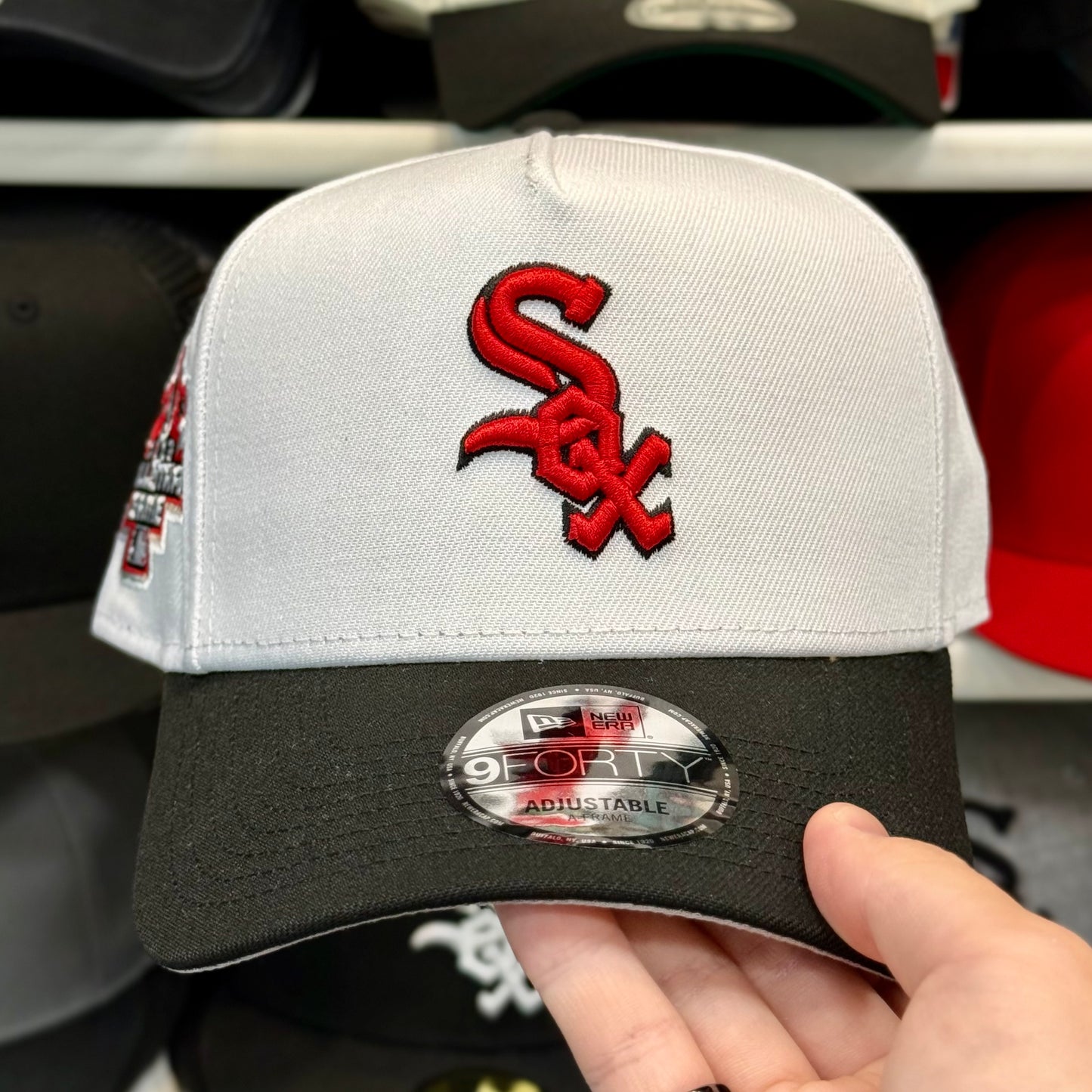 New Era 9FORTY A-Frame Chicago White Sox All Star Game Patch Snapback | White/Black