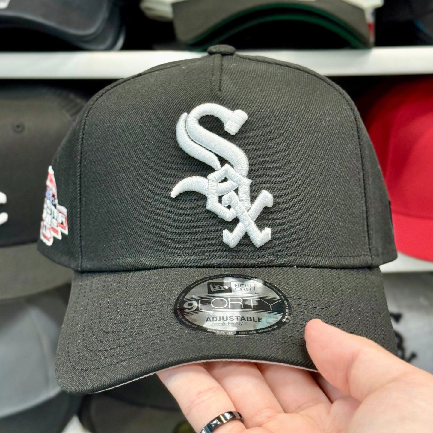 New Era Chicago White Sox All Star Game Patch A-Frame 9FORTY Snapback Black