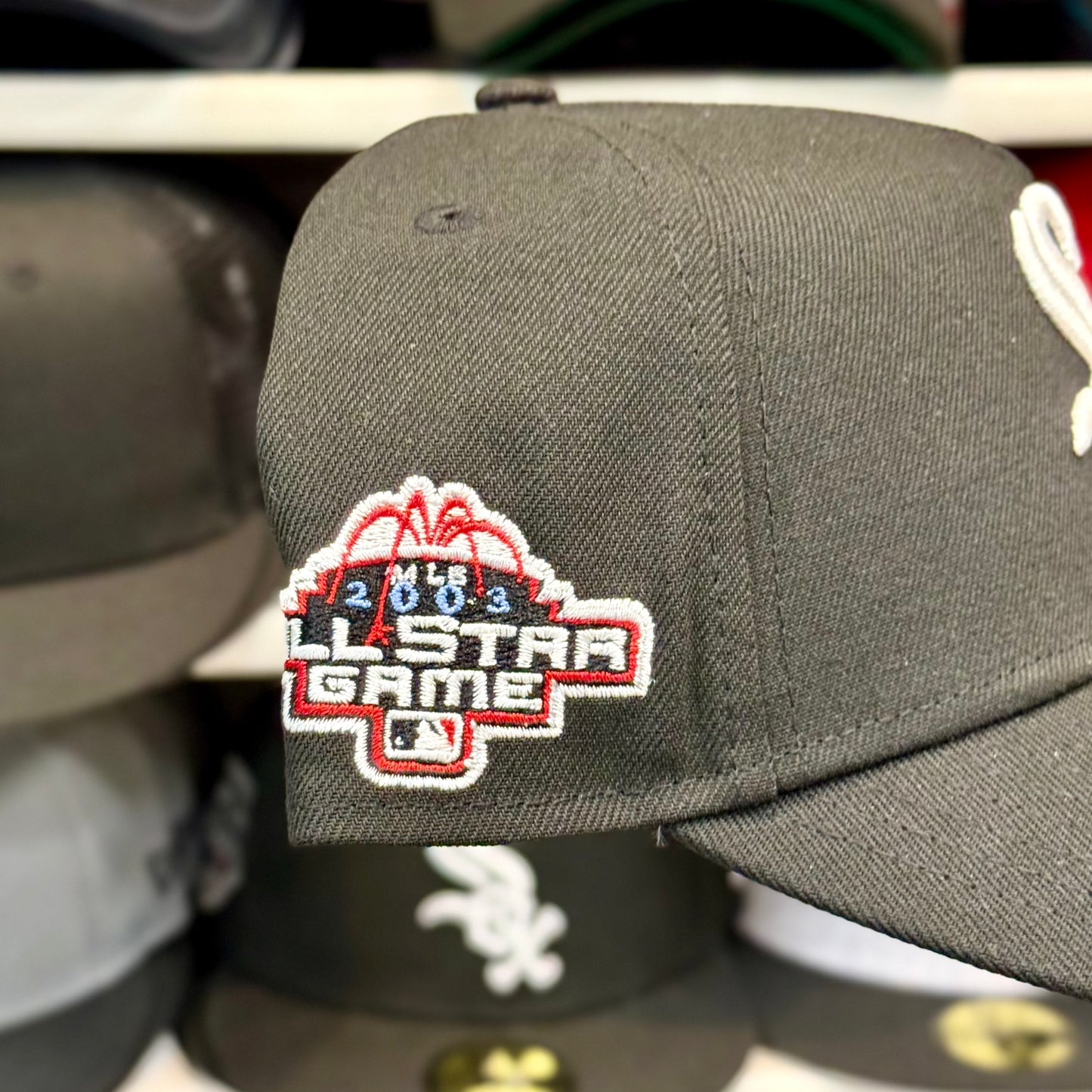 New Era Chicago White Sox All Star Game Patch A-Frame 9FORTY Snapback Black