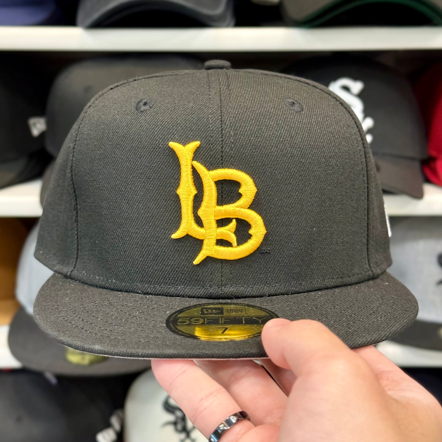 New Era Long Beach Athletics Black 59FIFTY Fitted Hat