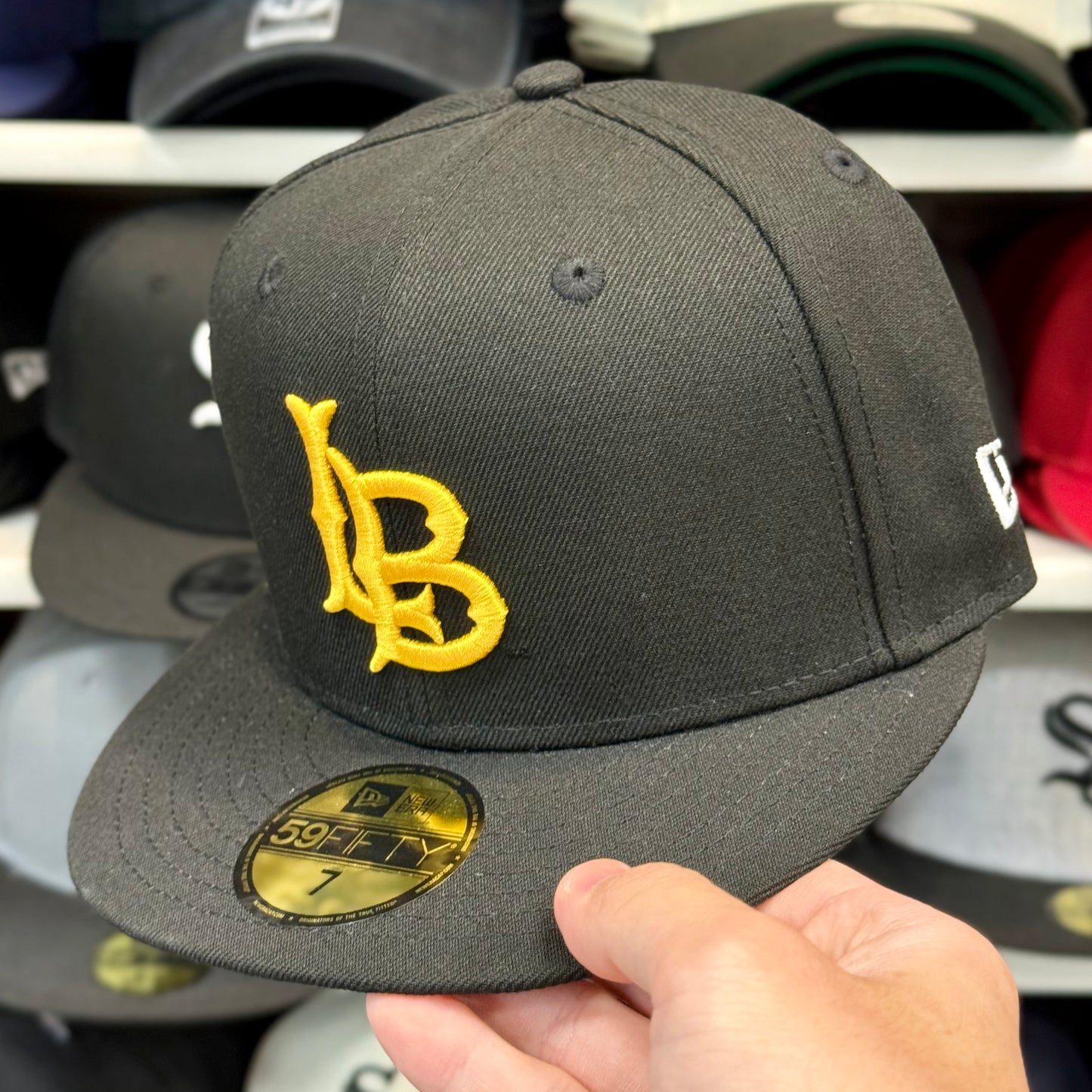 New Era 59FIFTY Long Beach Athletics Fitted Hat | Black/Gold