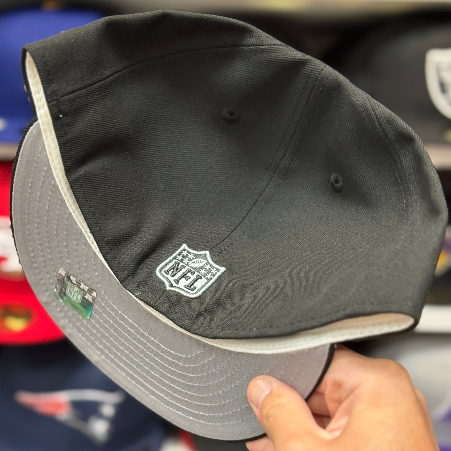 New Era Las Vegas Raiders Black/White 59FIFTY Fitted Hat