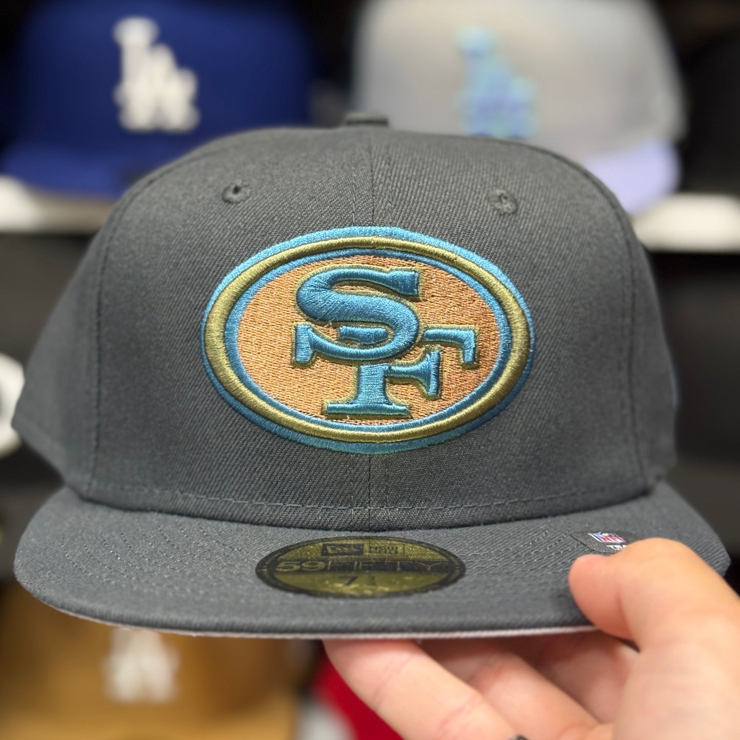 New Era San Francisco 49ers Gray/Blue 59FIFTY Fitted Hat