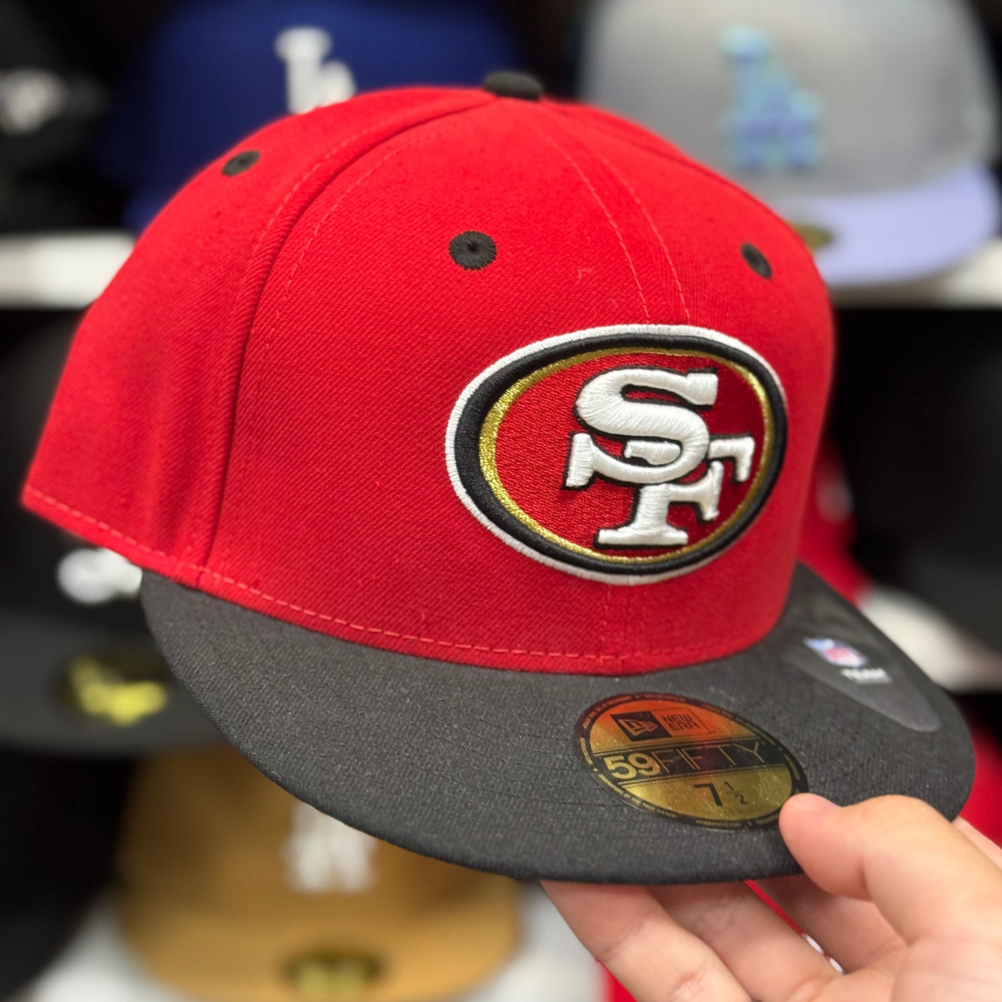 New Era San Francisco 49ers Red/Black 59FIFTY Fitted Hat