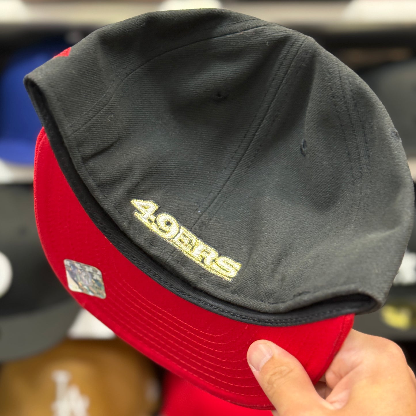 New Era San Francisco 49ers Black/Red 59FIFTY Fitted Hat