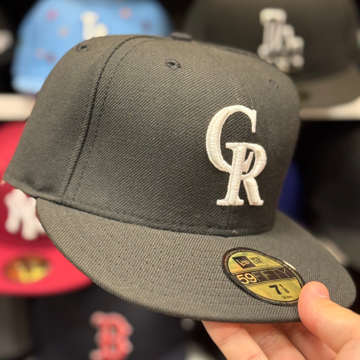 New Era Colorado Rockies Black/White 59FIFTY Fitted Hat
