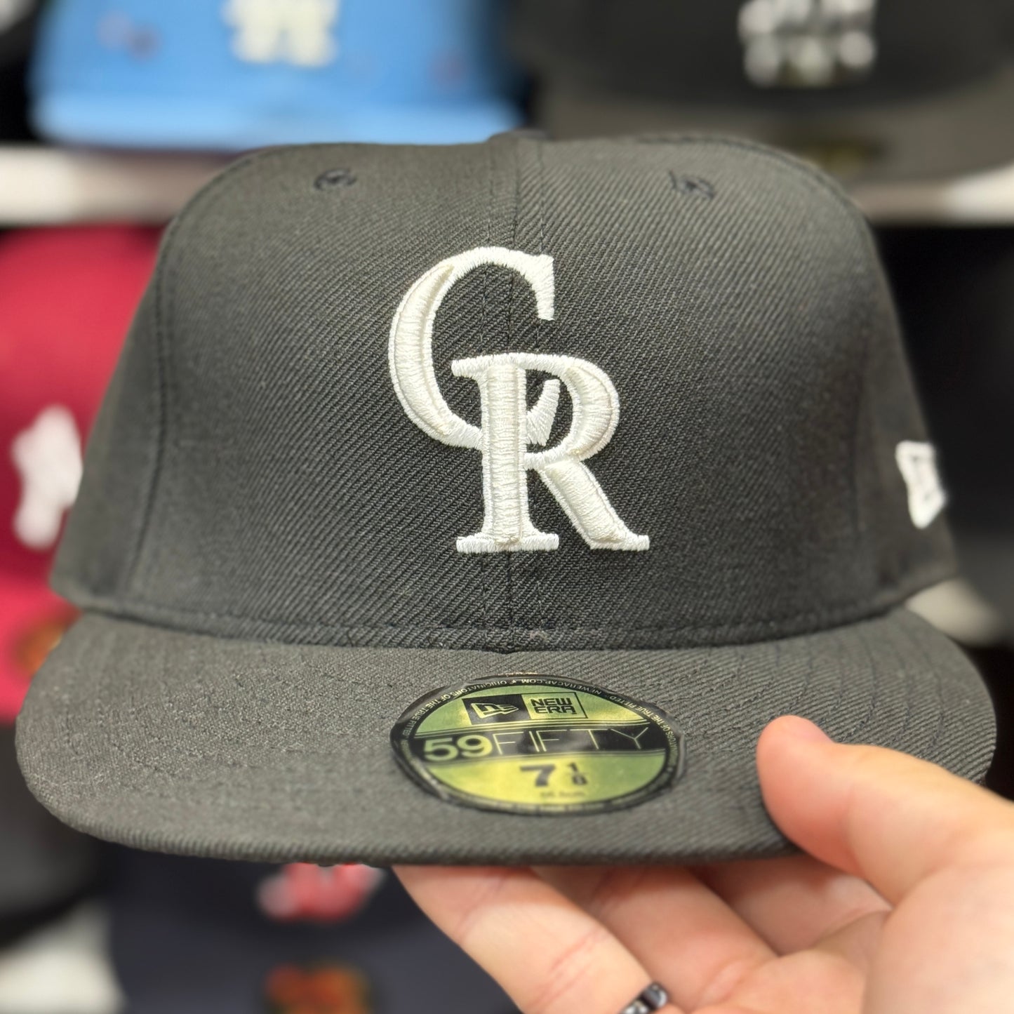 New Era Colorado Rockies Black/White 59FIFTY Fitted Hat