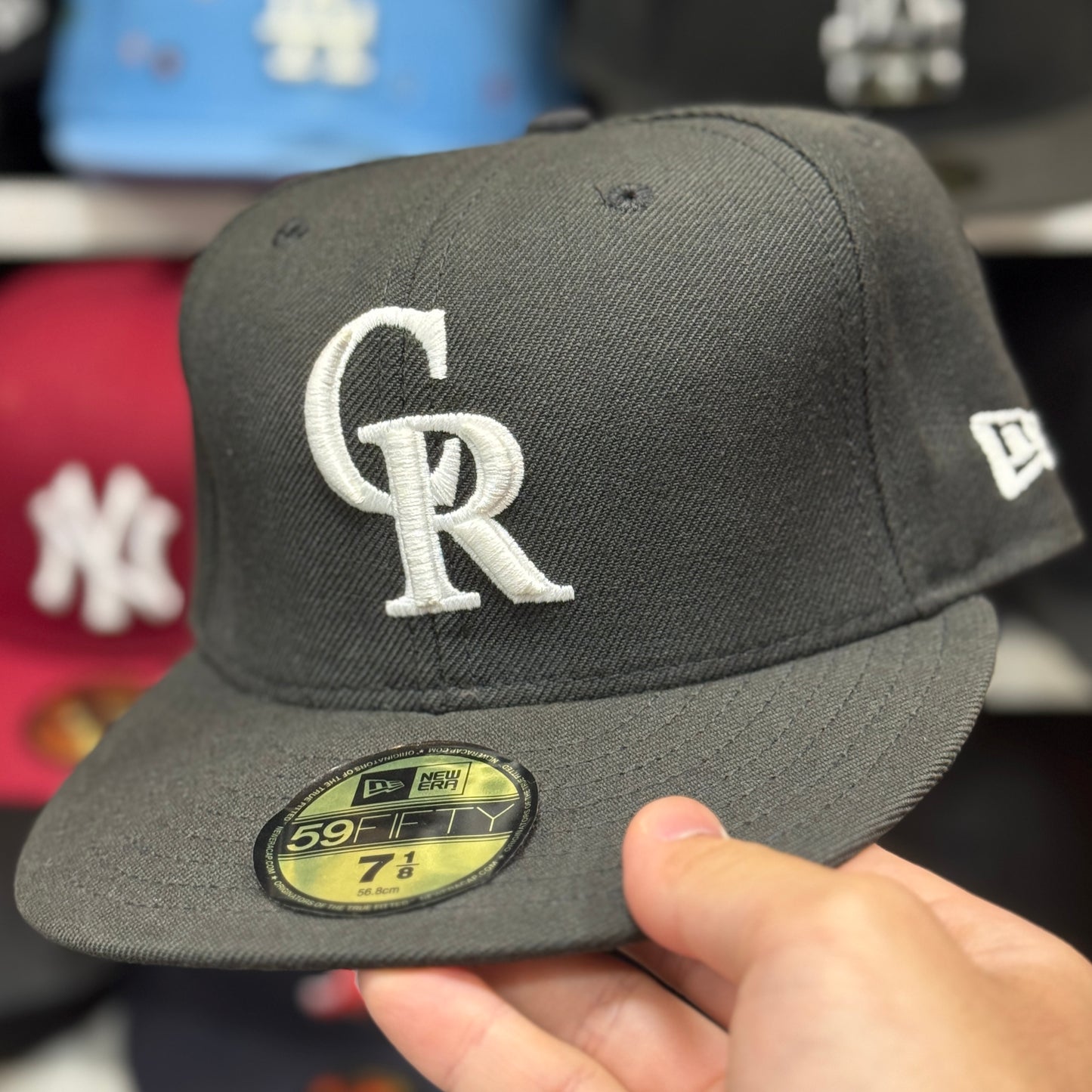 New Era Colorado Rockies Black/White 59FIFTY Fitted Hat
