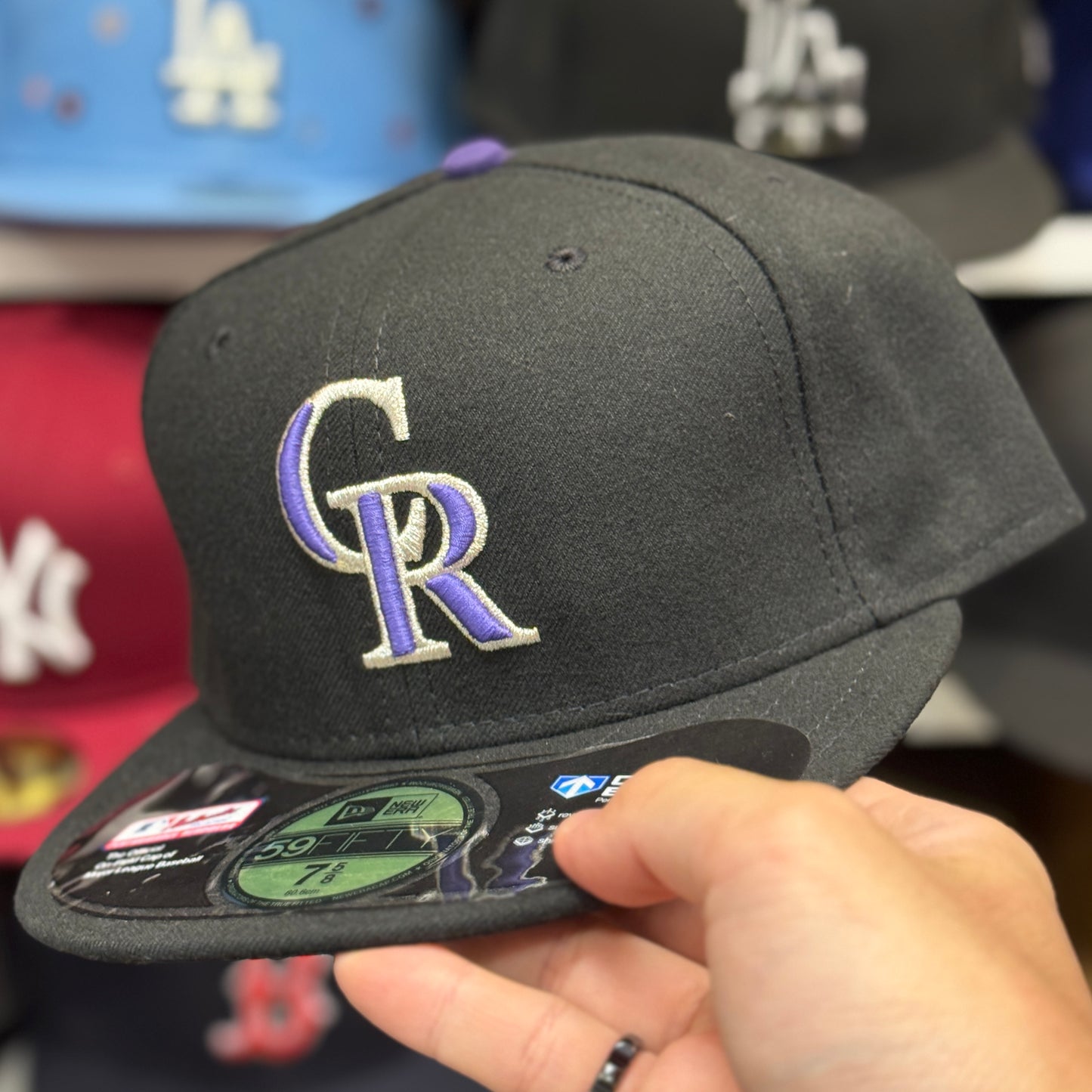New Era Colorado Rockies Black 59FIFTY Fitted Hat