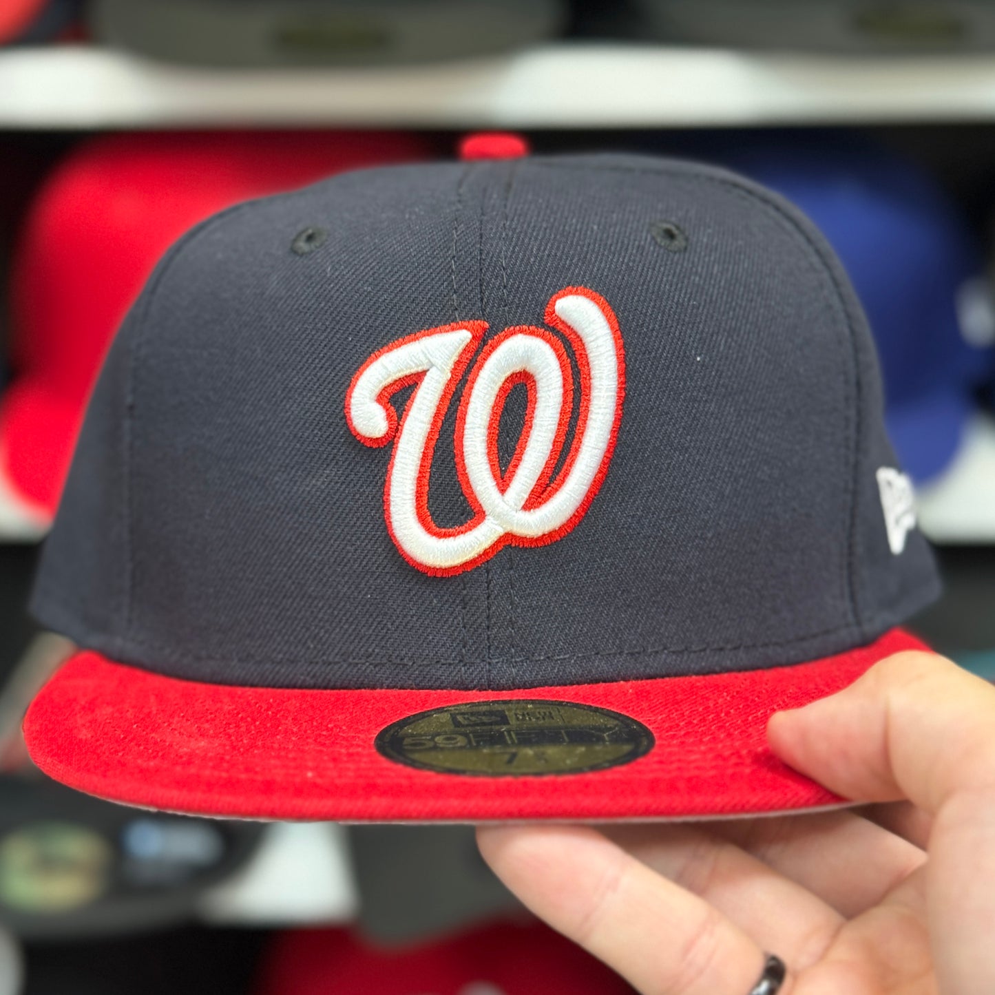 New Era Washington Nationals Navy/Red 59FIFTY Fitted Hat