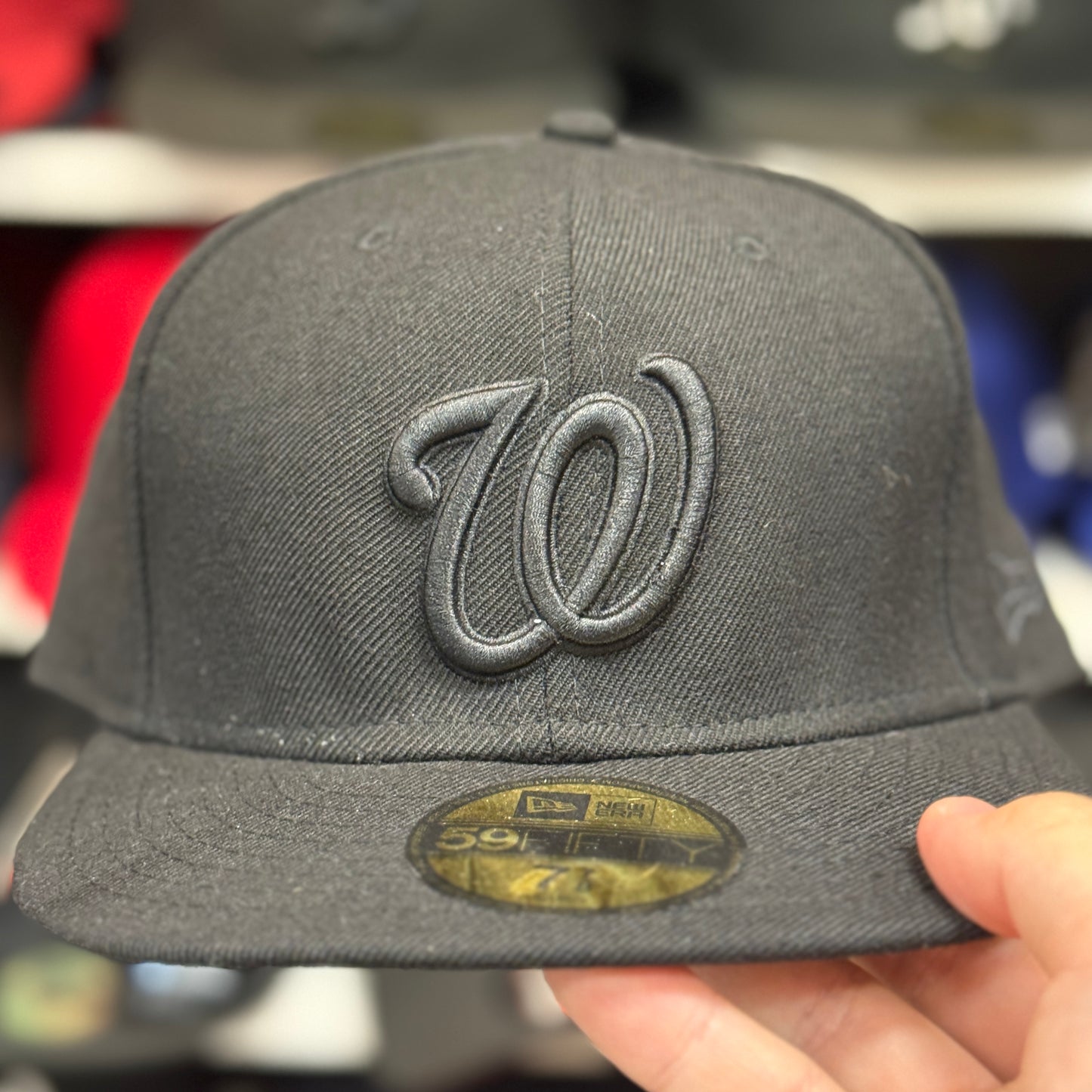 New Era Washington Nationals Black/Black 59FIFTY Fitted Hat