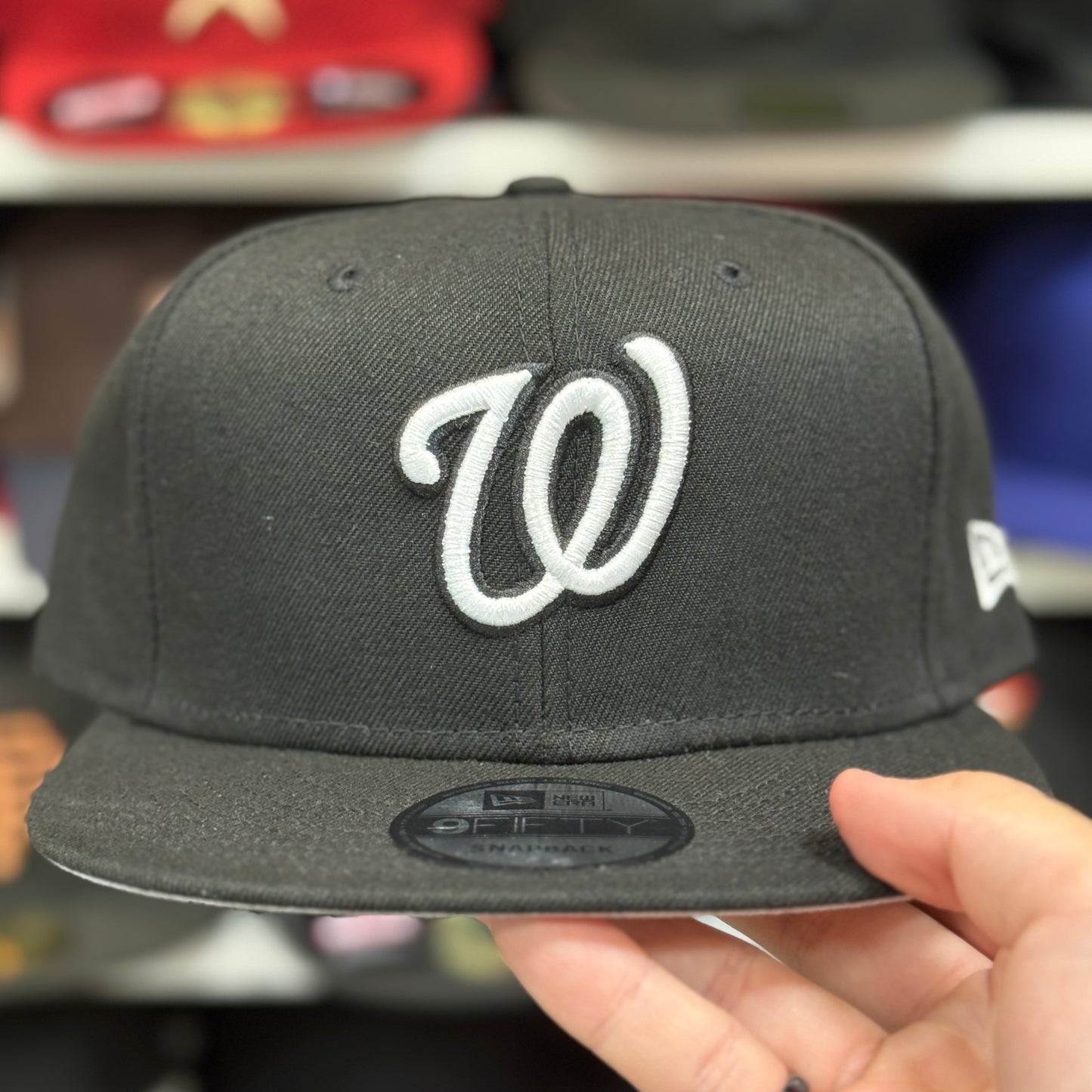 New Era Washington Nationals Black/White 9FIFTY Snapback