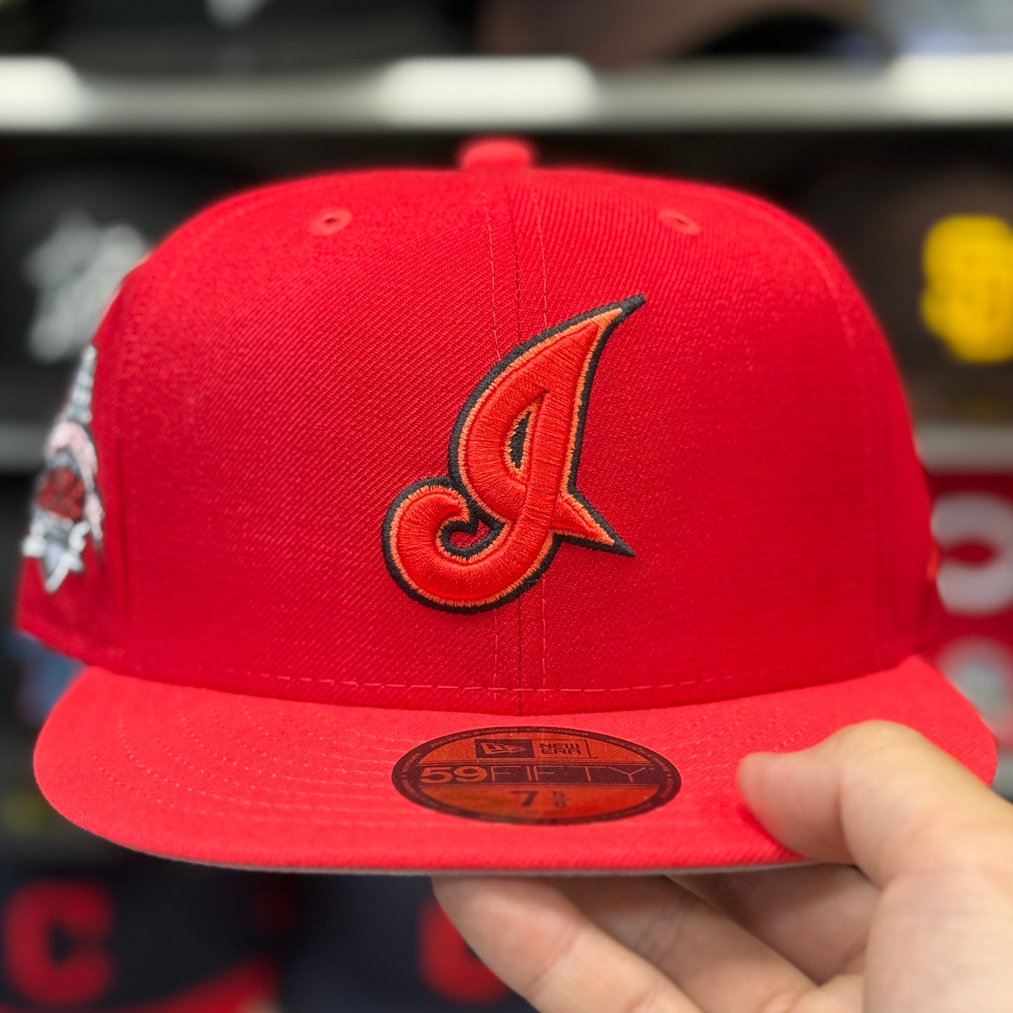 New Era Cleveland Indians '70th Anniversary Jacobs Field' Red 59FIFTY Fitted Hat