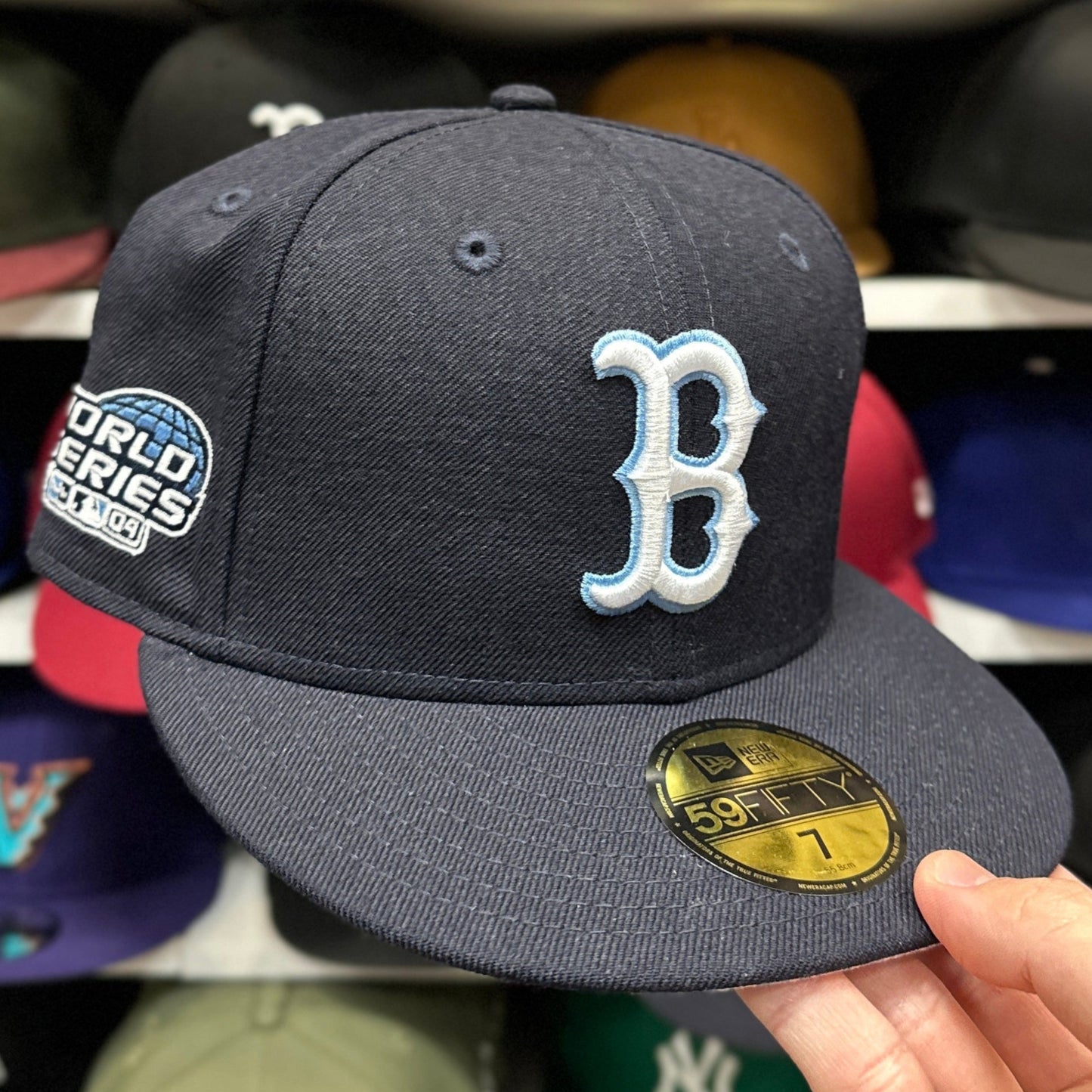 New Era Boston Red Sox 'World Series' 59FIFTY Fitted Hat | Navy
