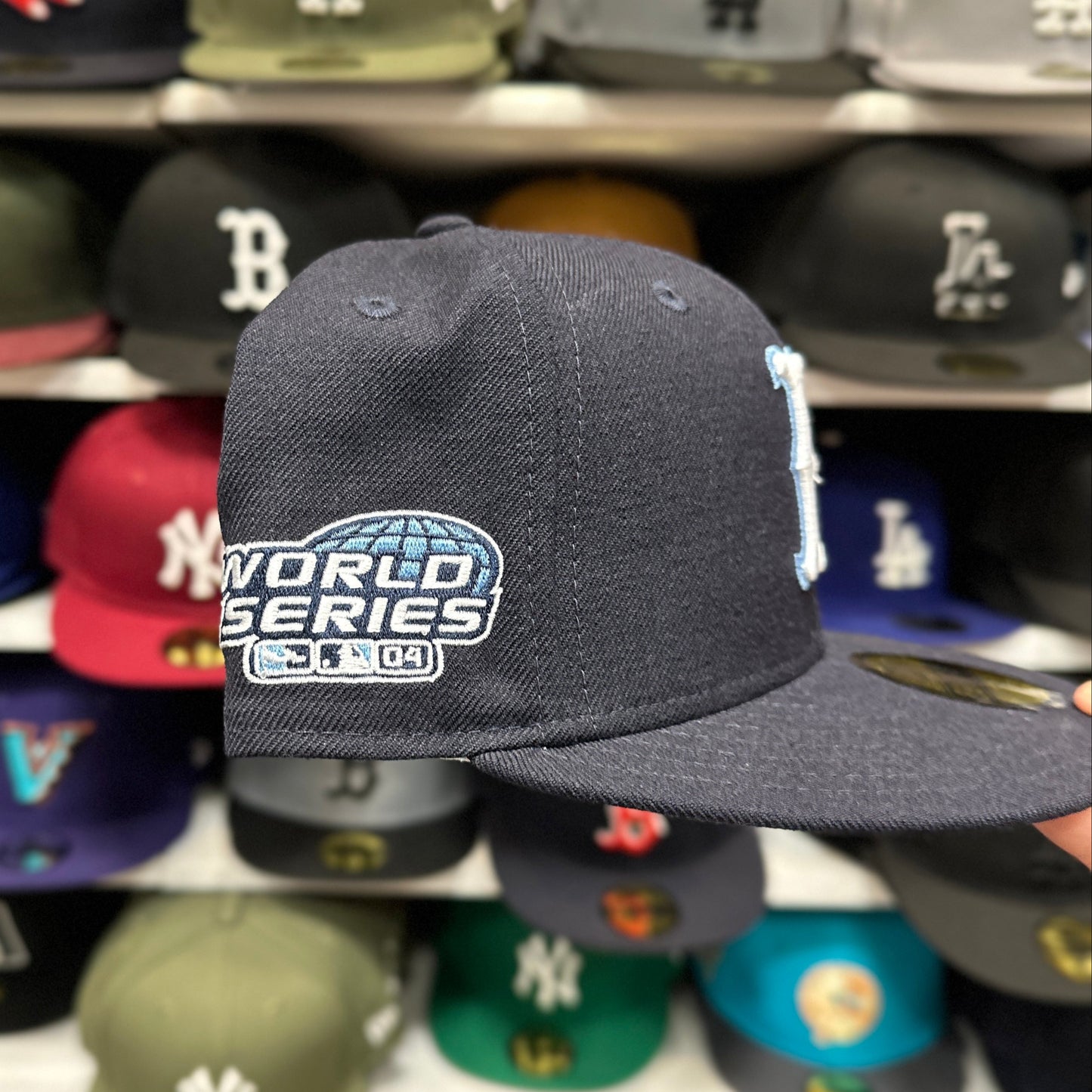 Boston Red Sox MLB 'World Series' Patch | New Era 59FIFTY Fitted Cap | Navy