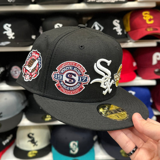 New Era Chicago White Sox 'Celebratory Patches' 59FIFTY Fitted Hat | Black