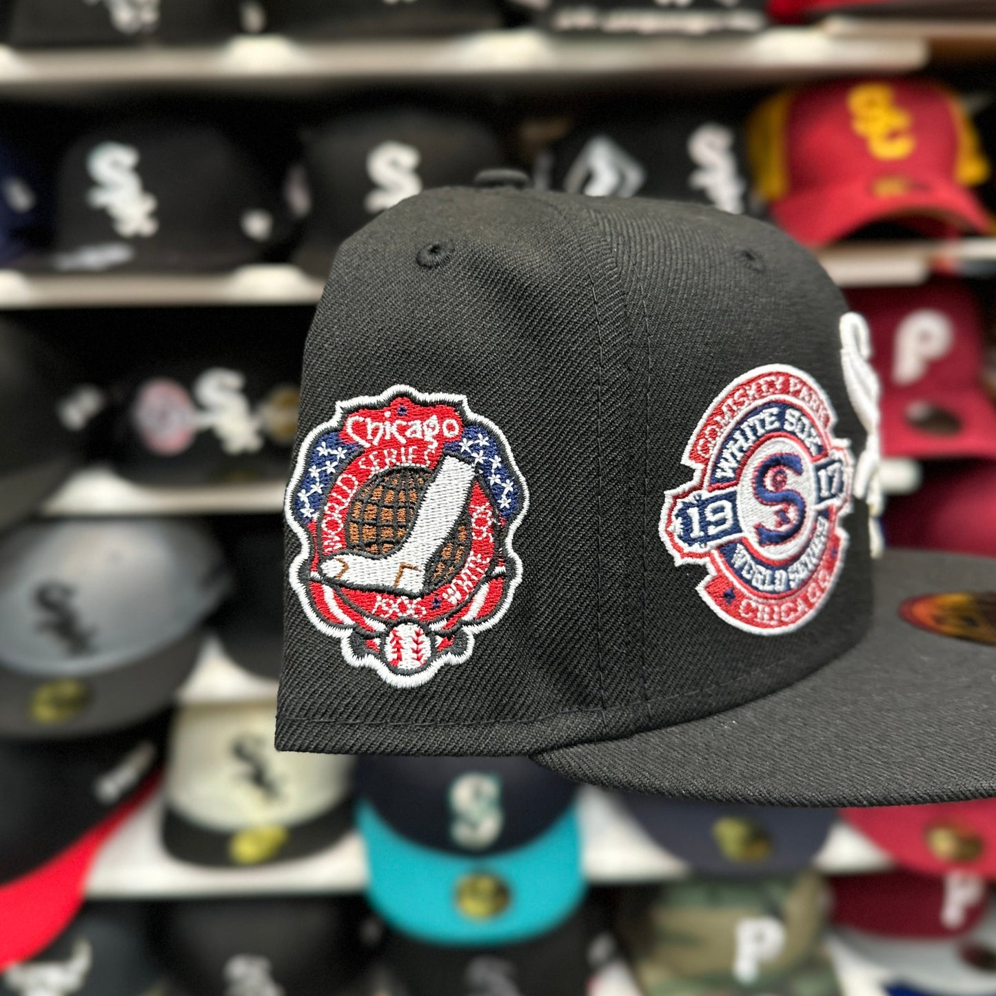 Chicago White Sox MLB 'Celebratory' Patches | New Era 59FIFTY Fitted Cap | Black