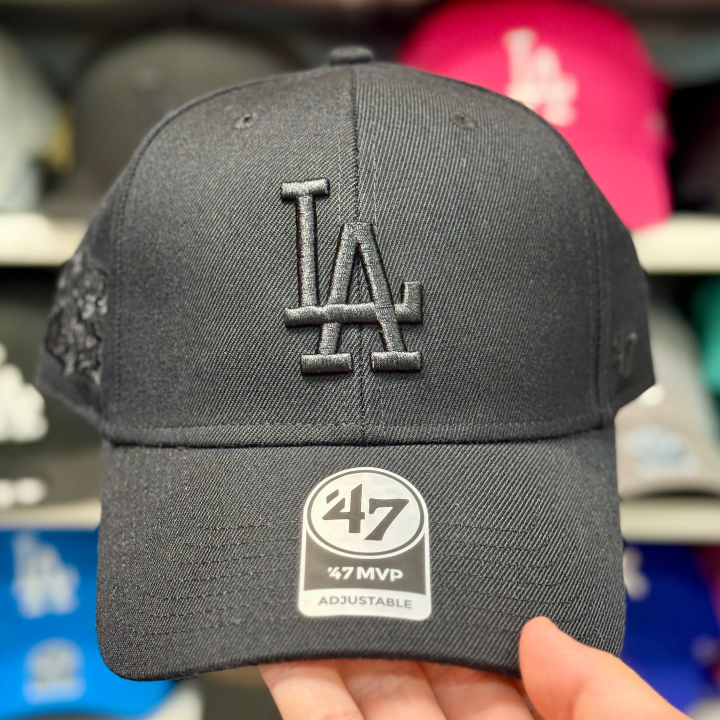 LA Dodgers World Series Snapback Cap '47 Brand Black